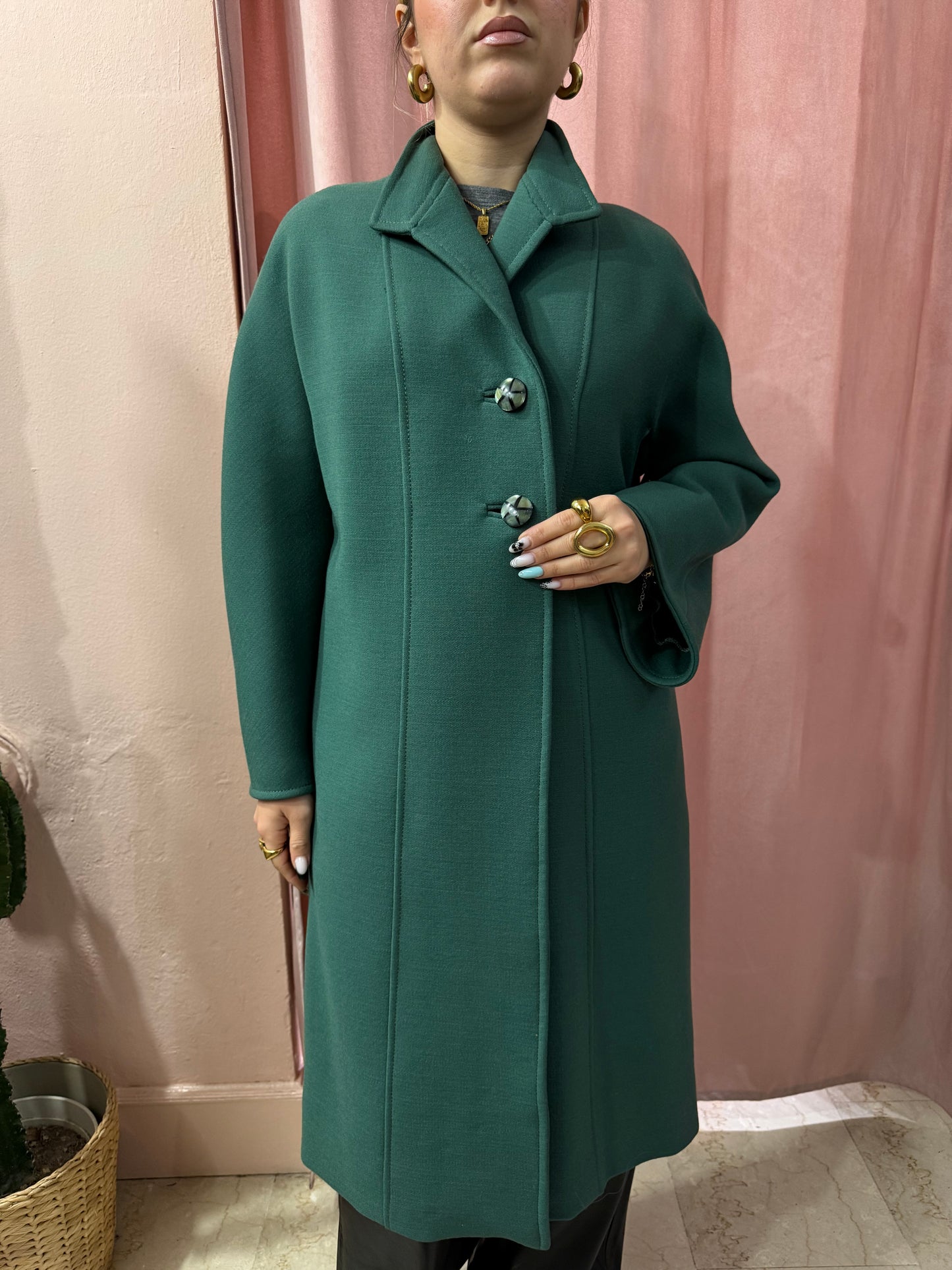 Cappotto vintage verde