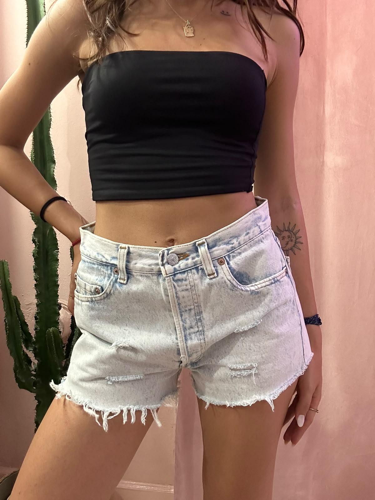 Shorts Levis vintage denim slavato