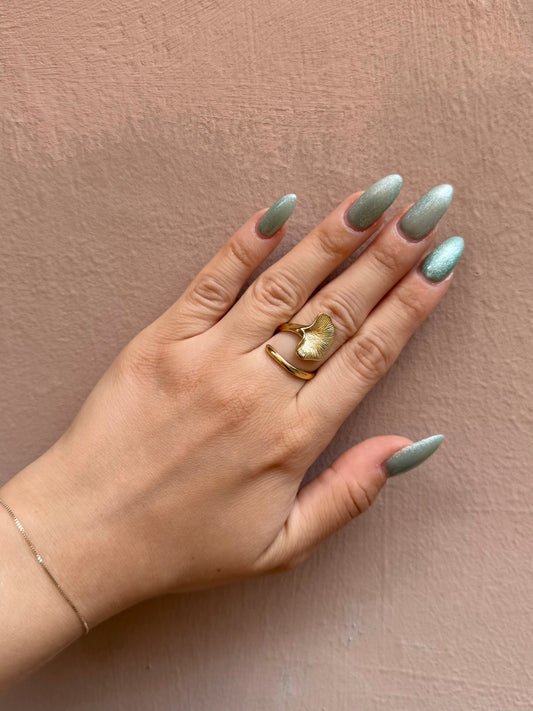 Anello “Edera” gold/ silver