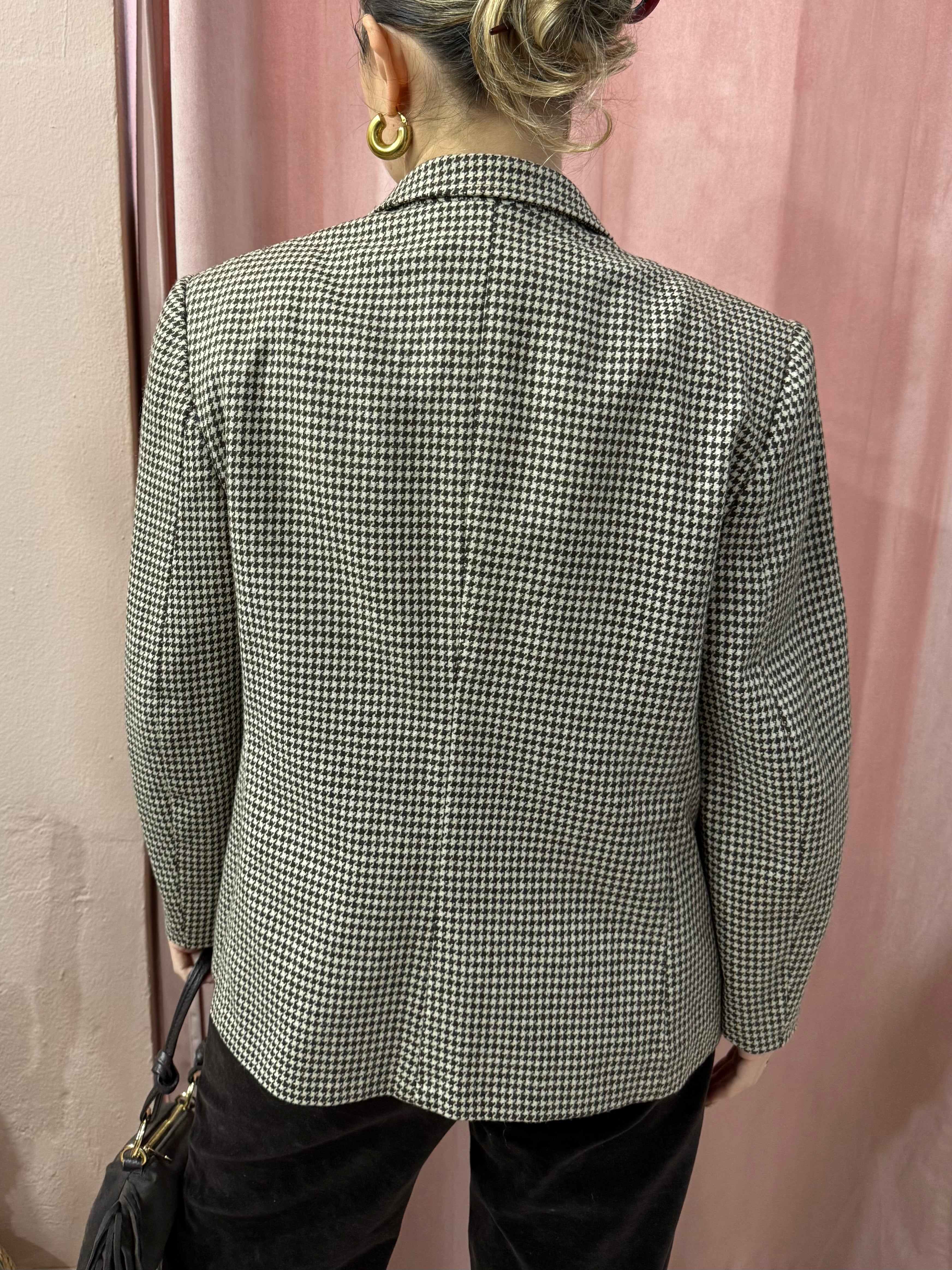 Blazer vintage doppiopetto pied de poule