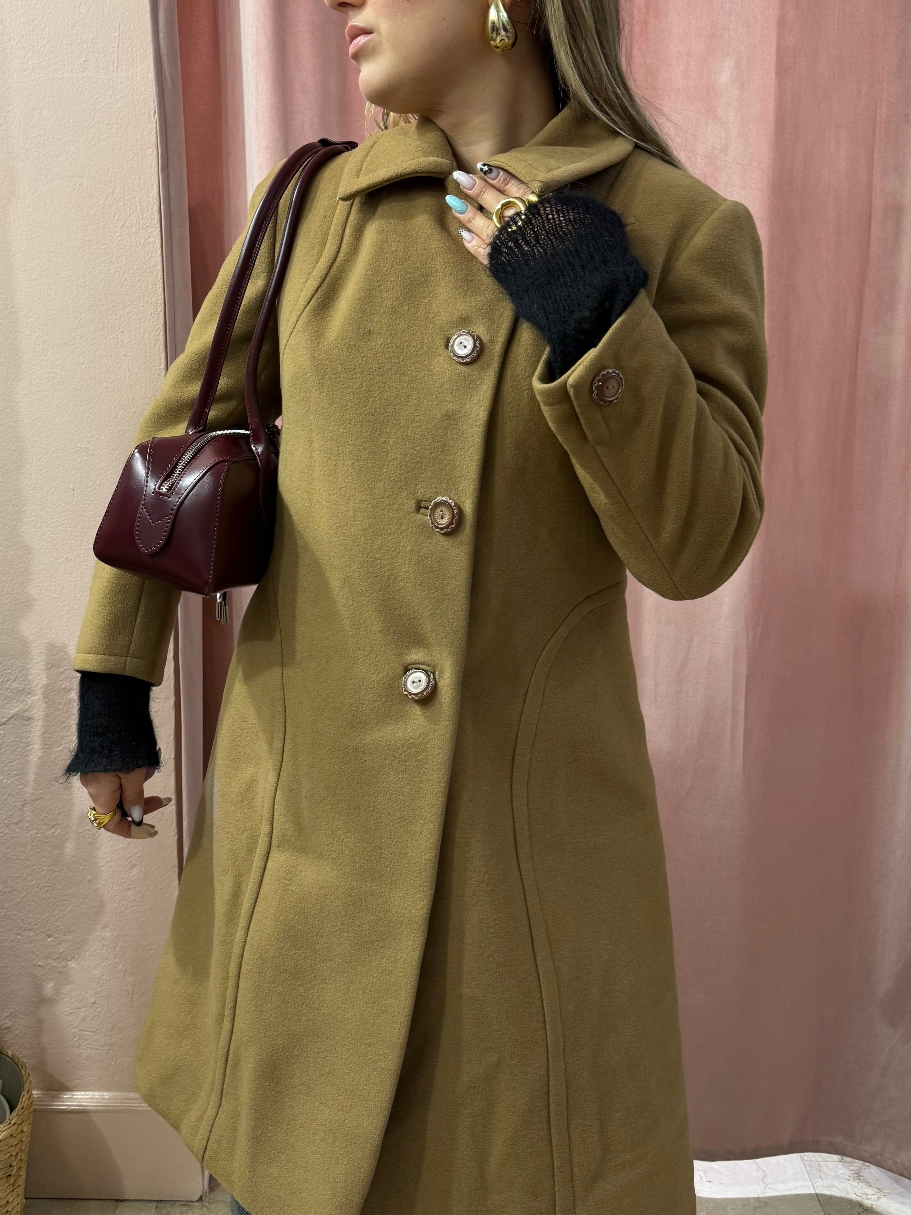 Cappotto cammello in lana