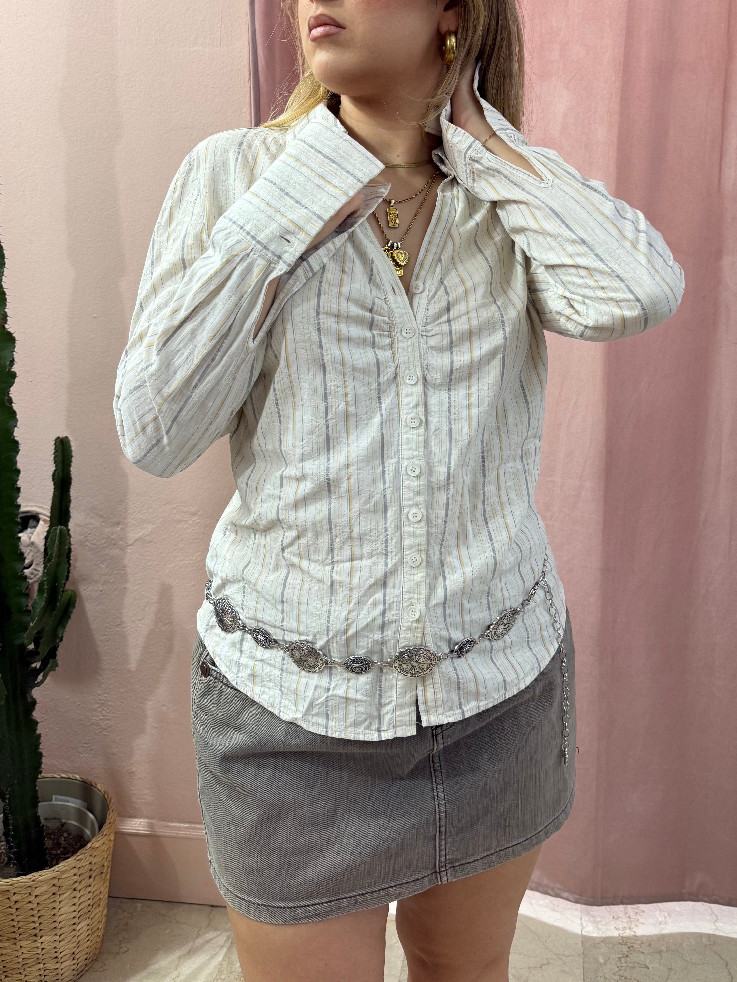 Camicia Marella a righe pastello