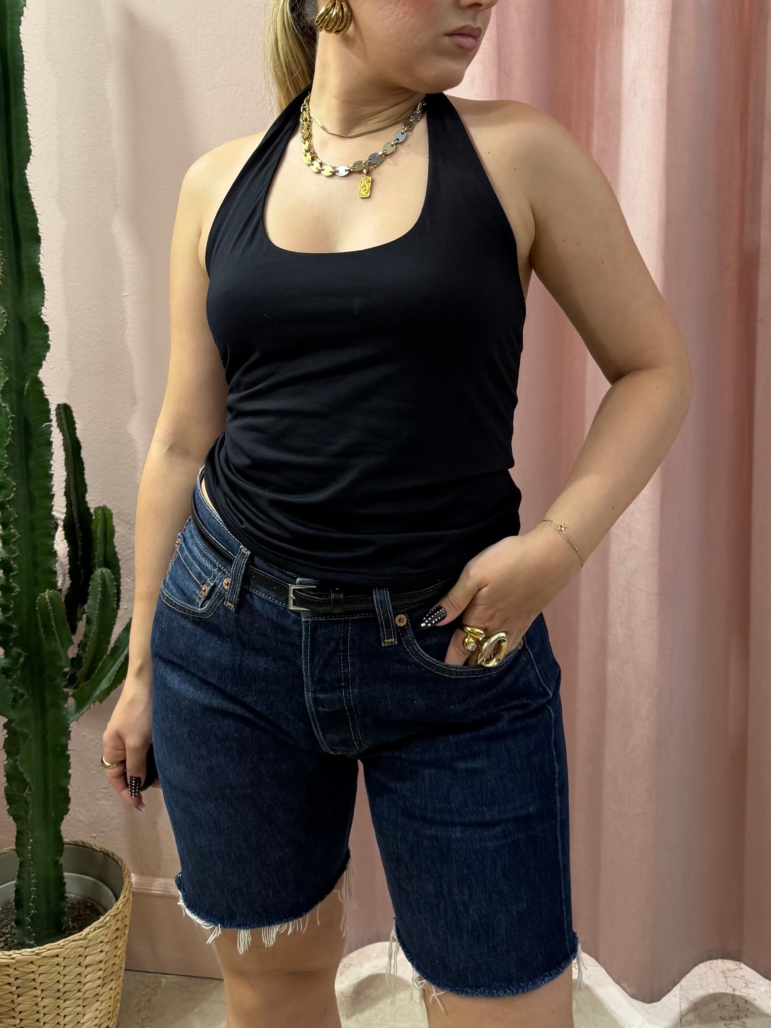 Bermuda Levis vintage denim scuro
