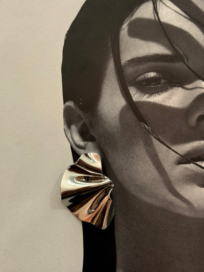 Orecchini “specchio” gold/ silver