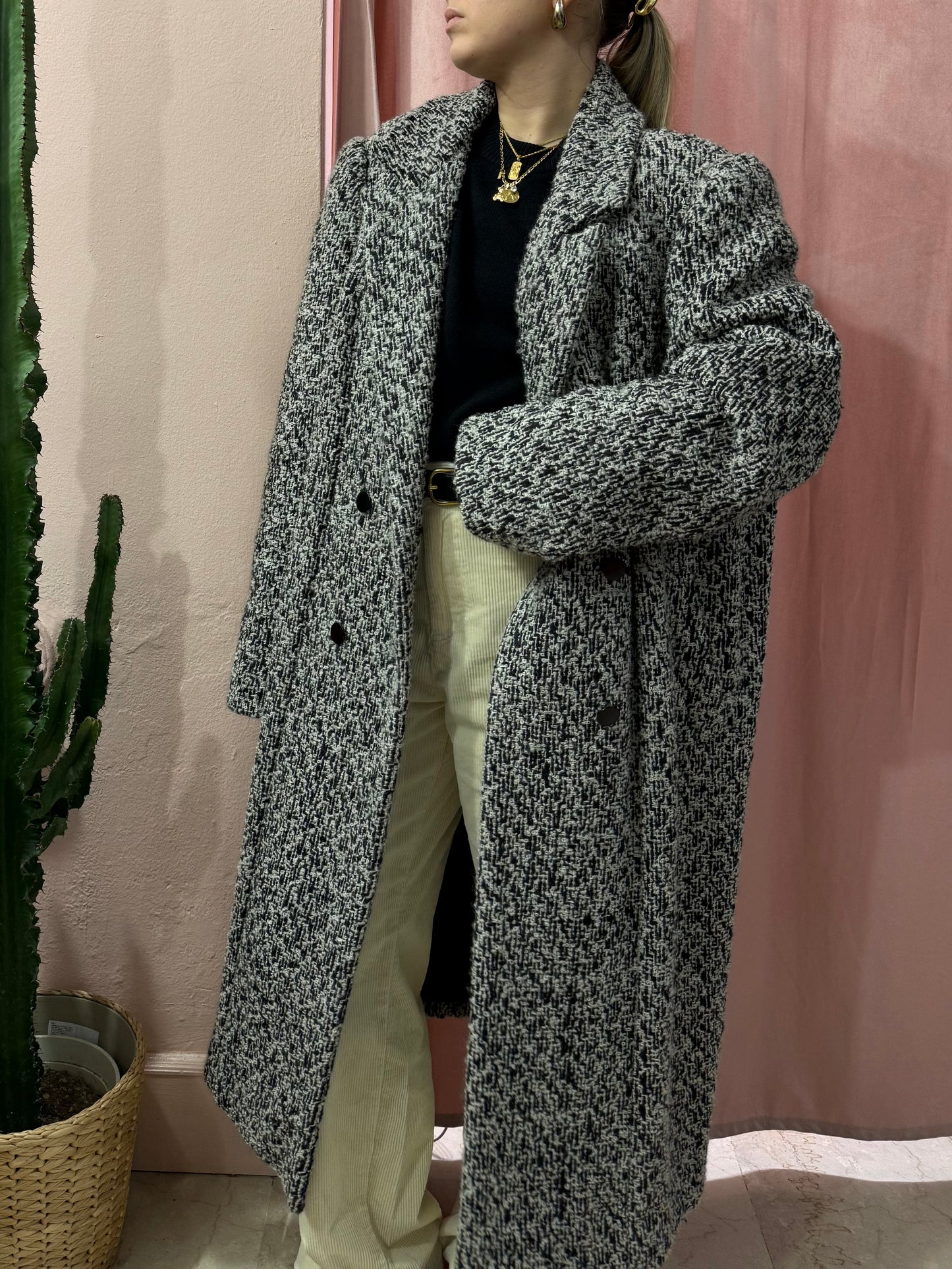 Maxi cappotto vintage doppiopetto