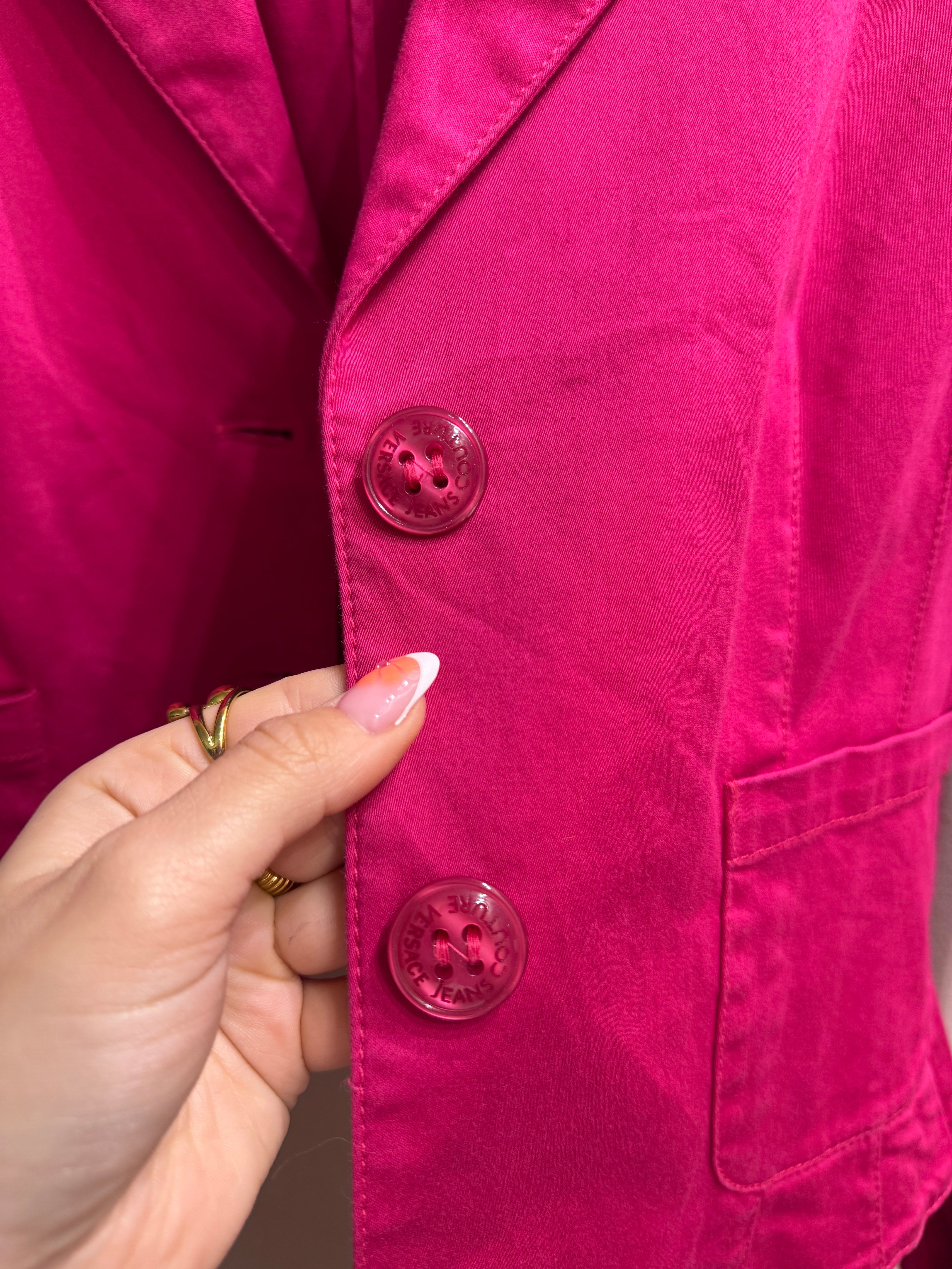 Blazer Versace jeans Couture fucsia
