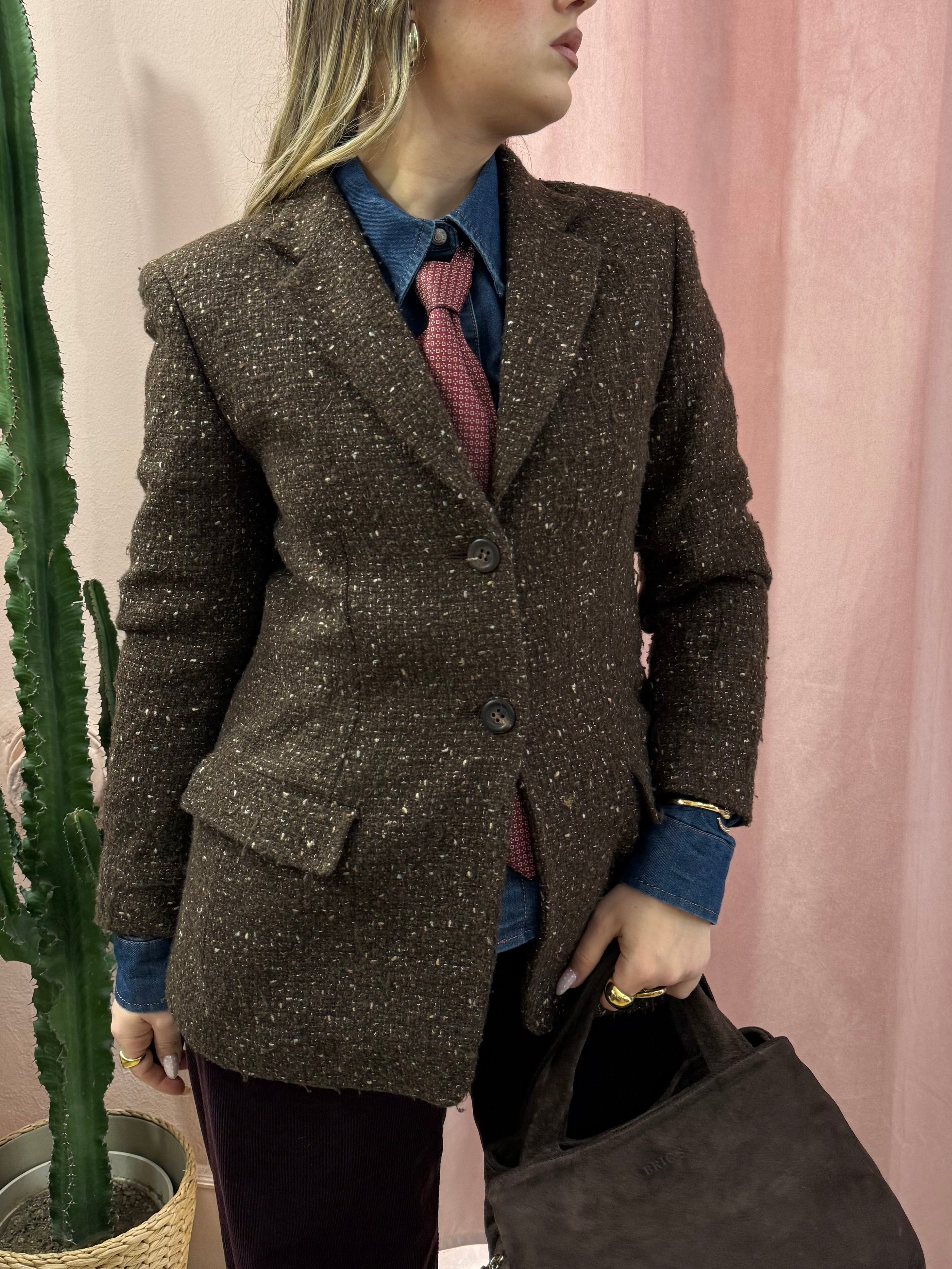 Blazer Marella mélange in lana