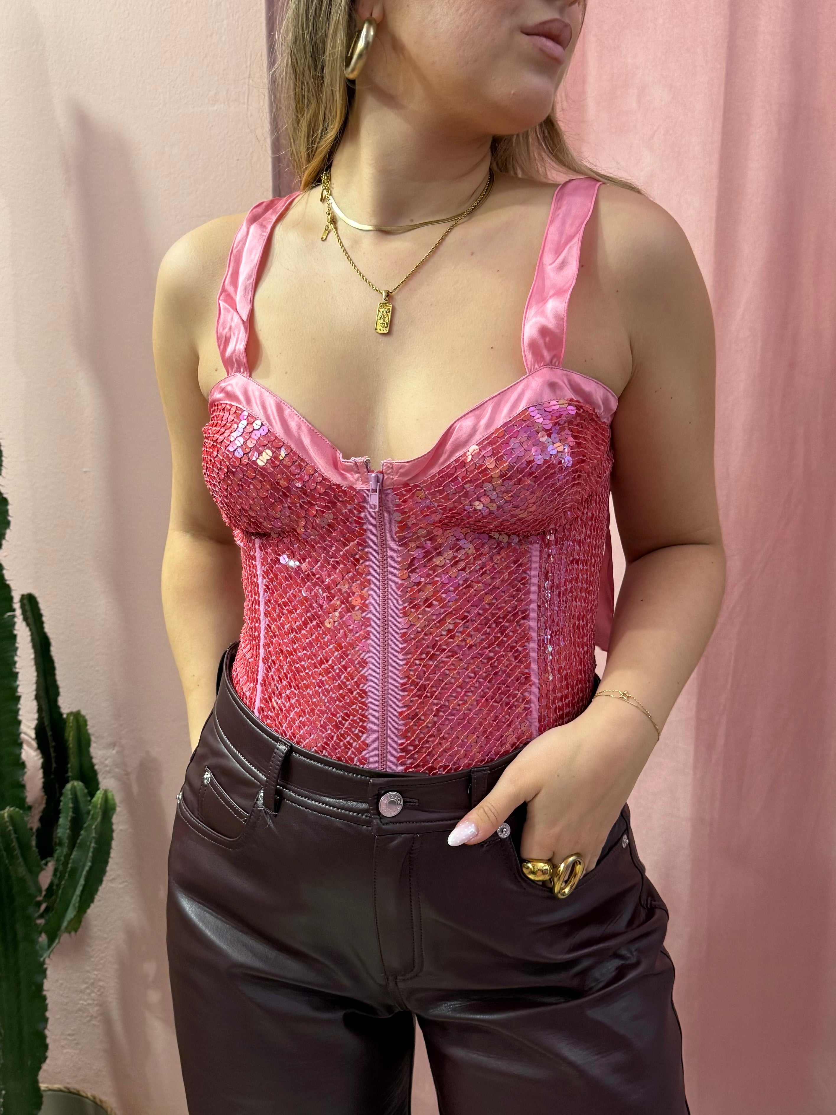 Corsetto Pinko con paillettes