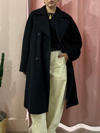 cappotto Max Mara nero lana e cashmere