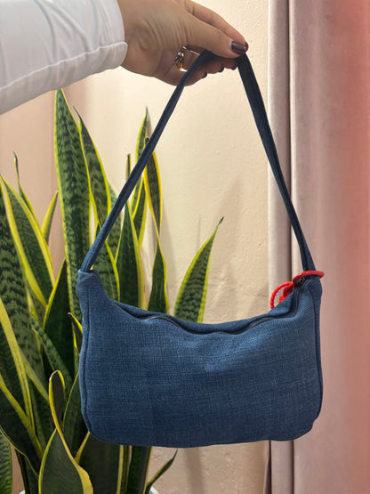 Borsa Levis upcycling denim scuro