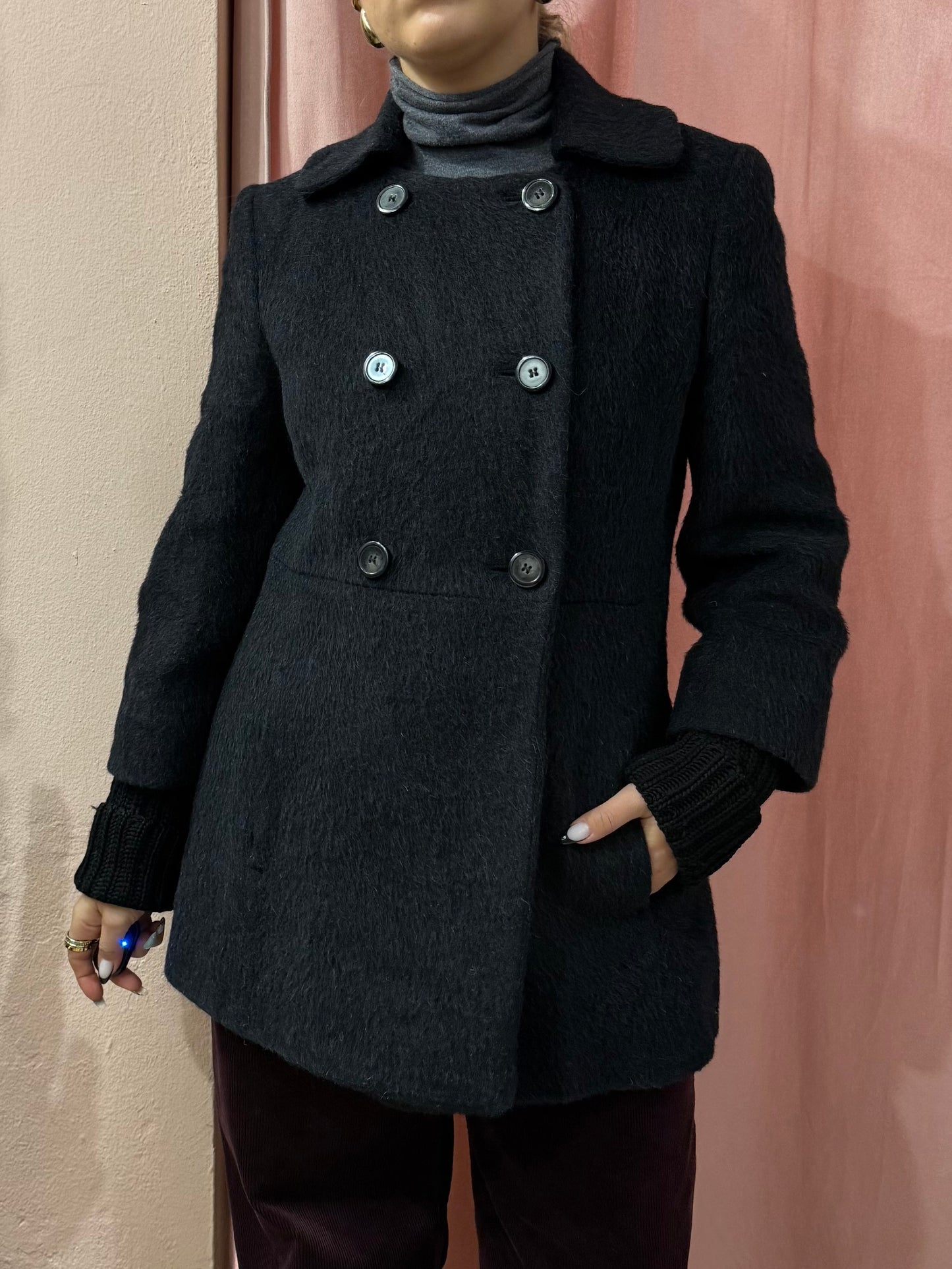 Cappotto Max&Co. antracite lana e alpaca