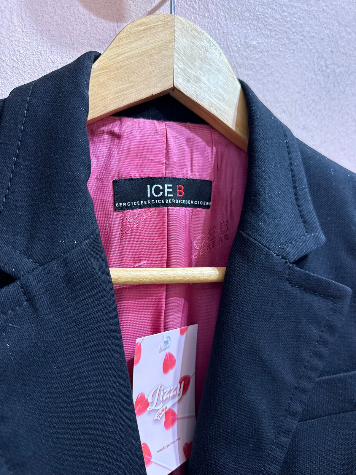 Blazer Iceberg 00s nero gessato