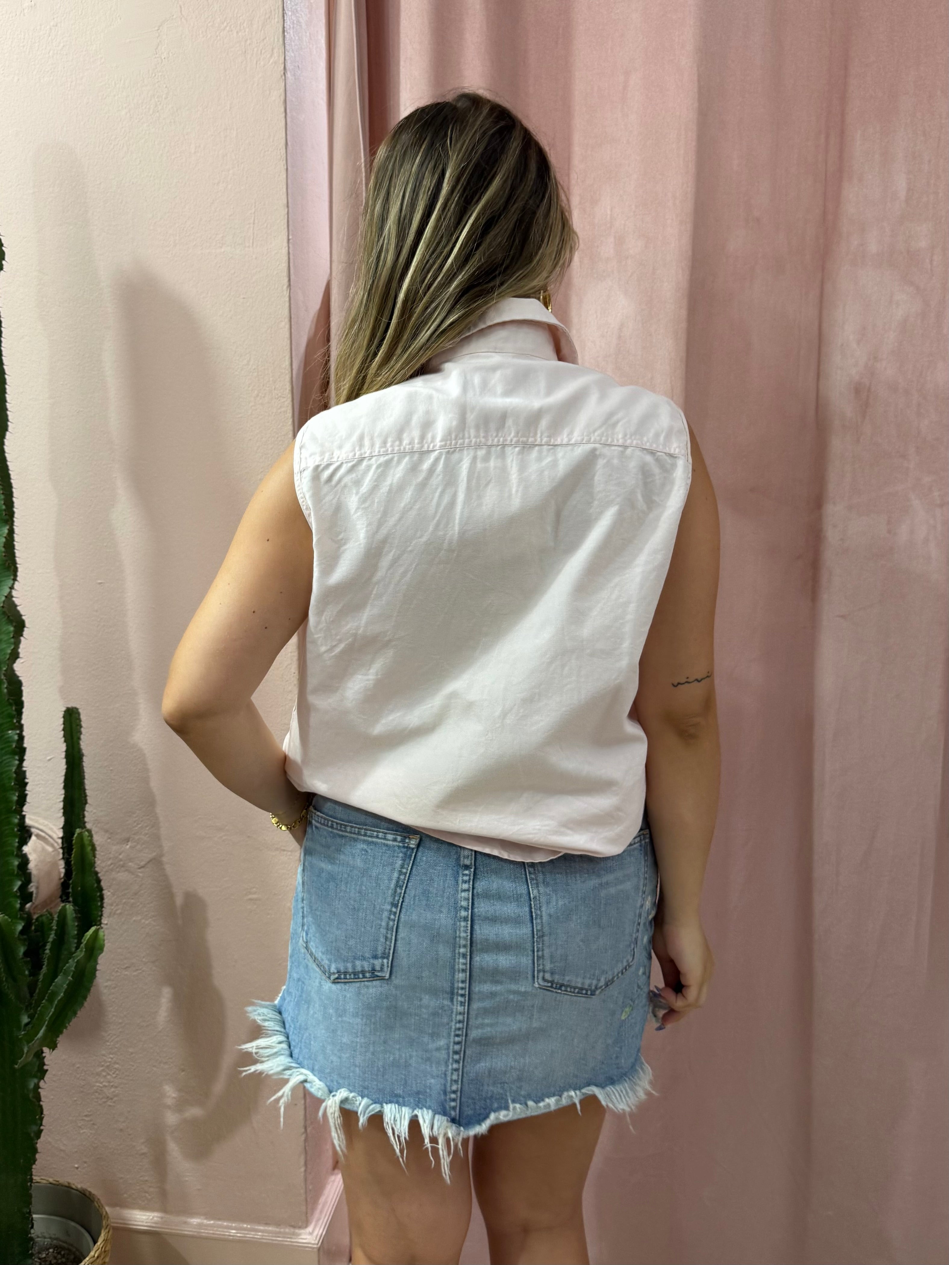 Minigonna Ralph Lauren in denim ricamata