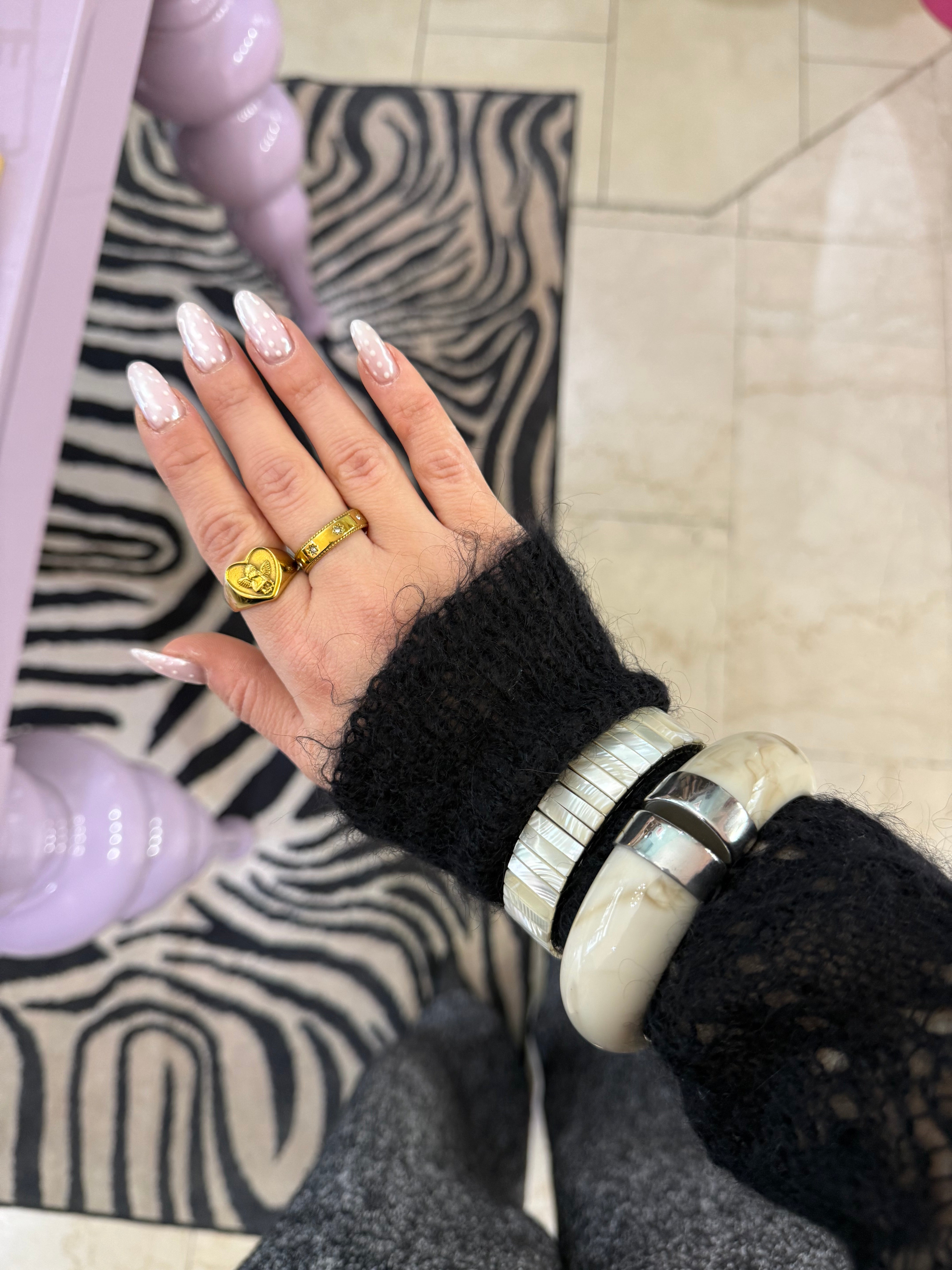 Bracciale rigido in resina in acciaio