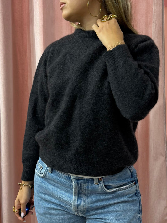 Maglione antracite in misto cashmere