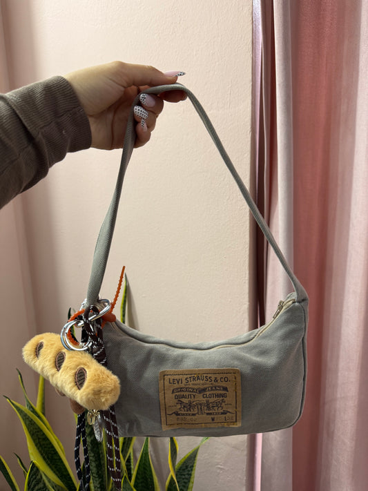 Borsa Levis upcycling grigio beige