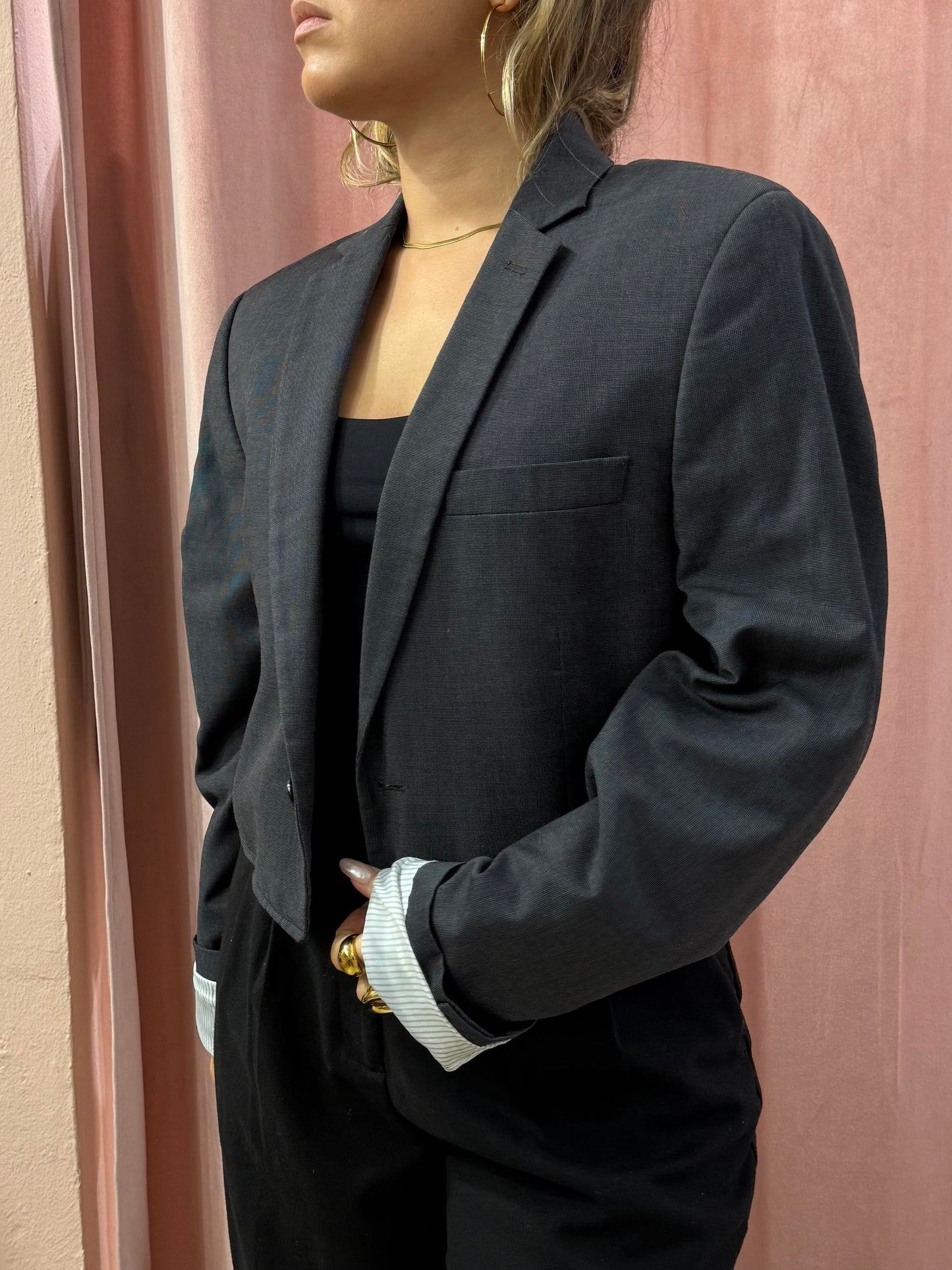 Blazer crop antracite