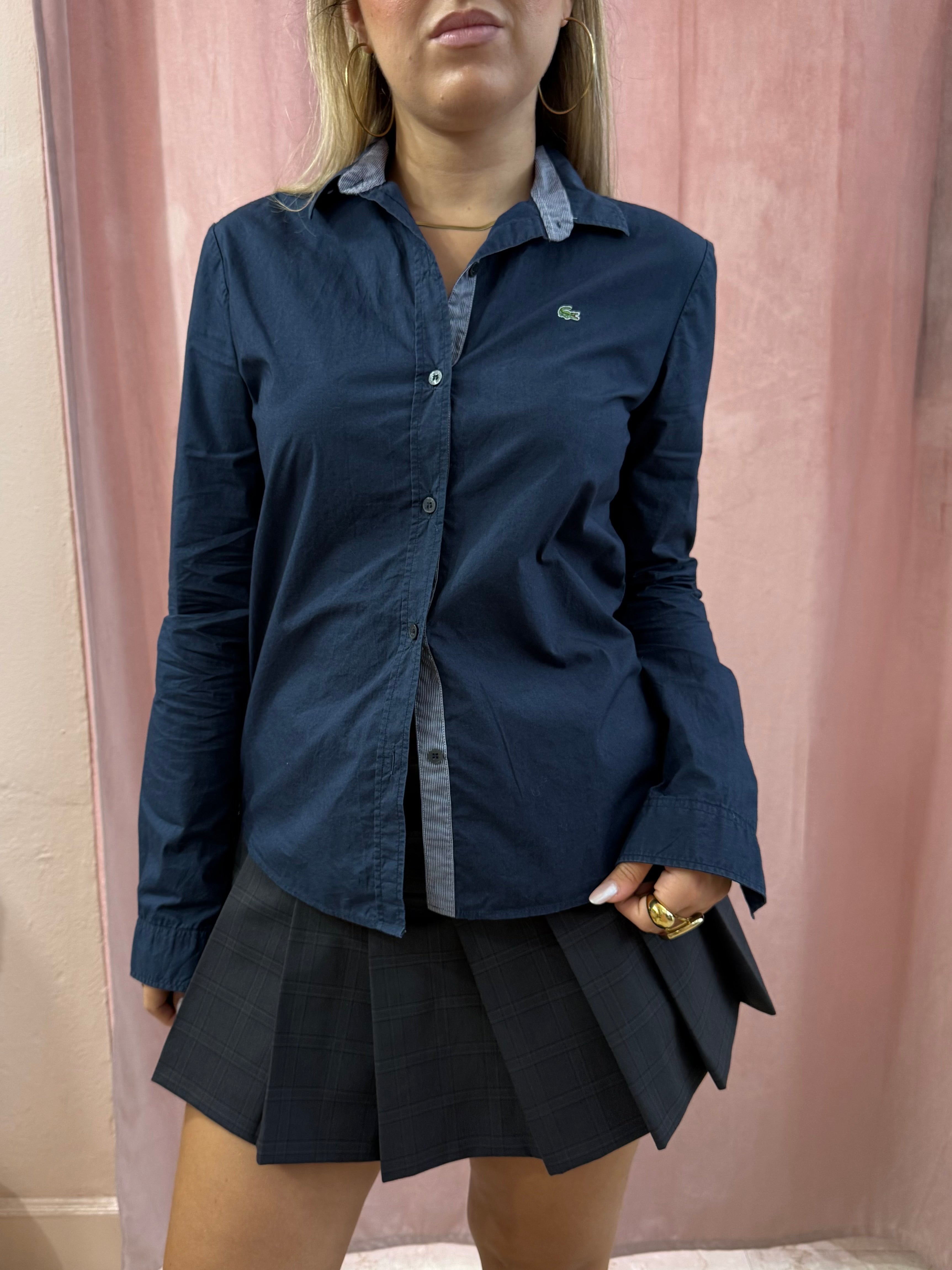 Camicia Lacoste blu notte