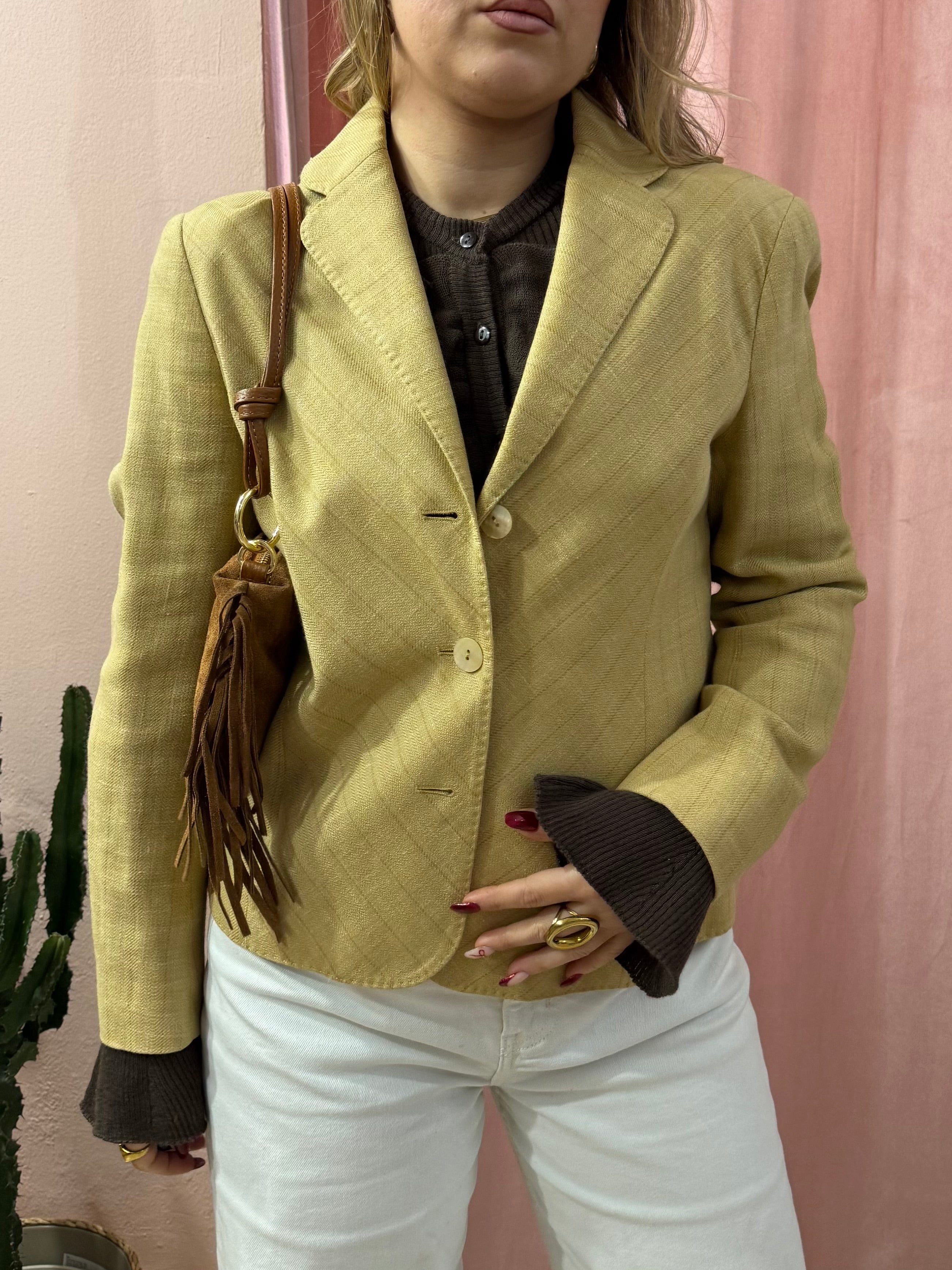 Blazer Genny lana e lino