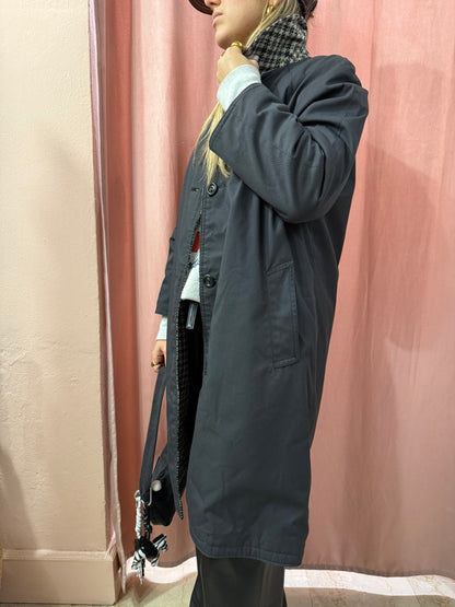 Trench reversibile a quadretti