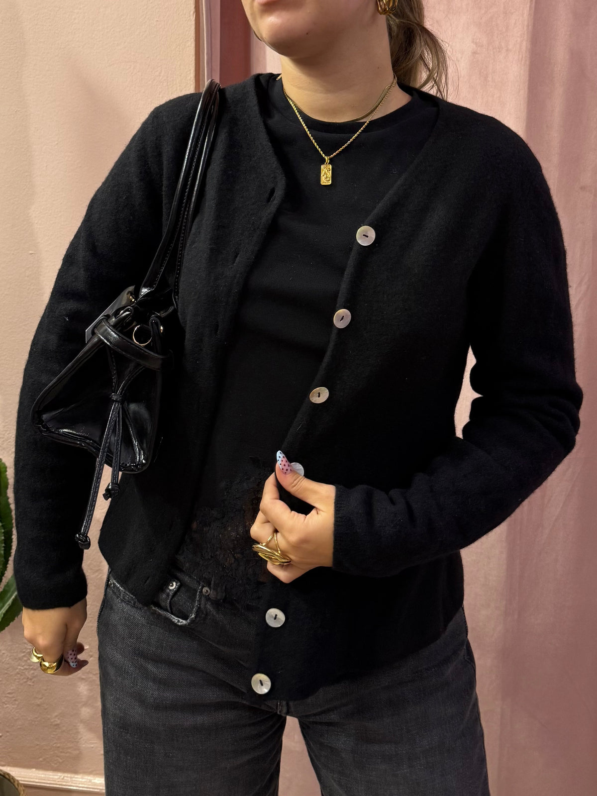 cardigan max mara weekend con bottoni madreperla