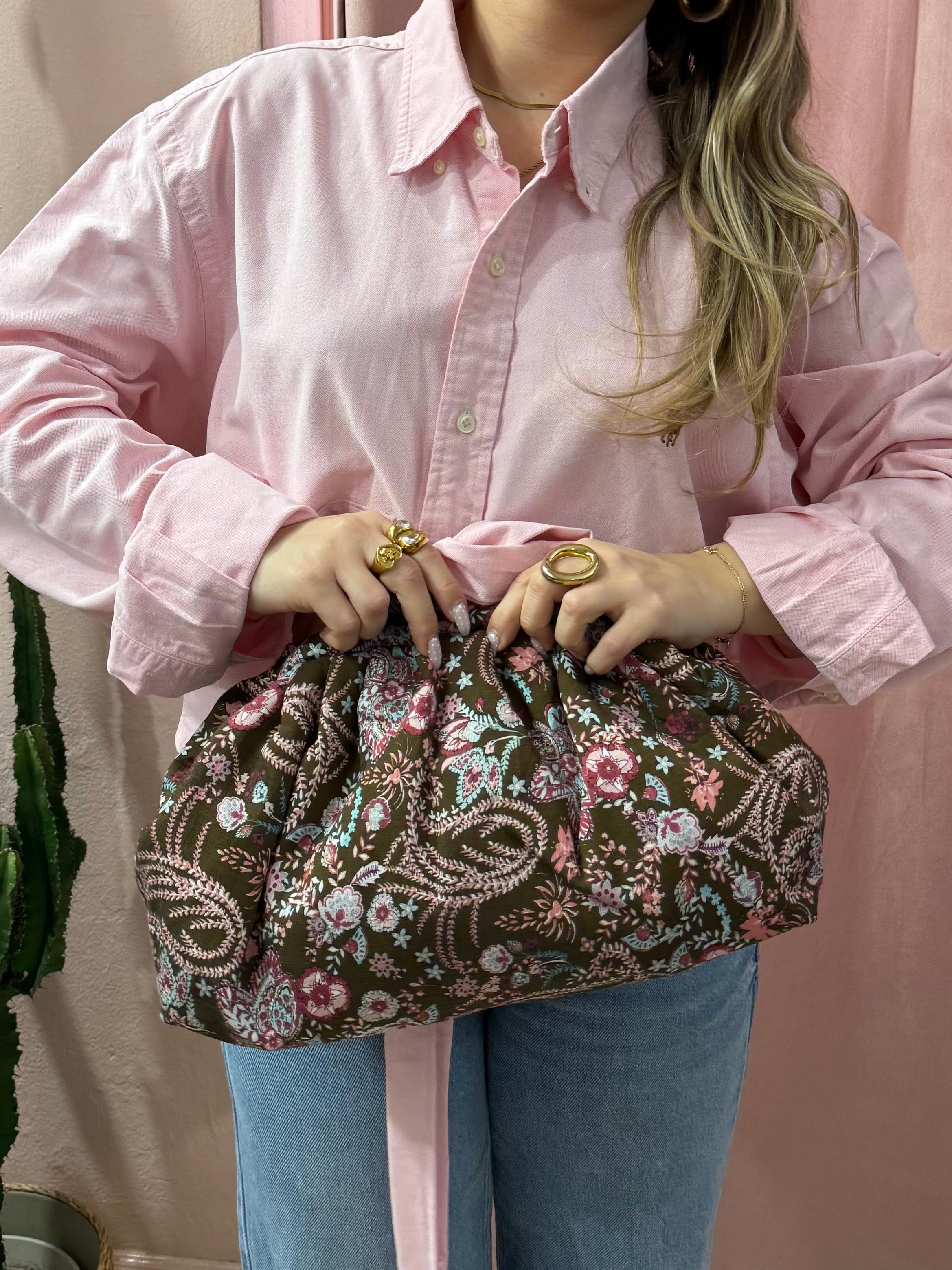 Maxi pochette pasticcino in fantasia | più colori
