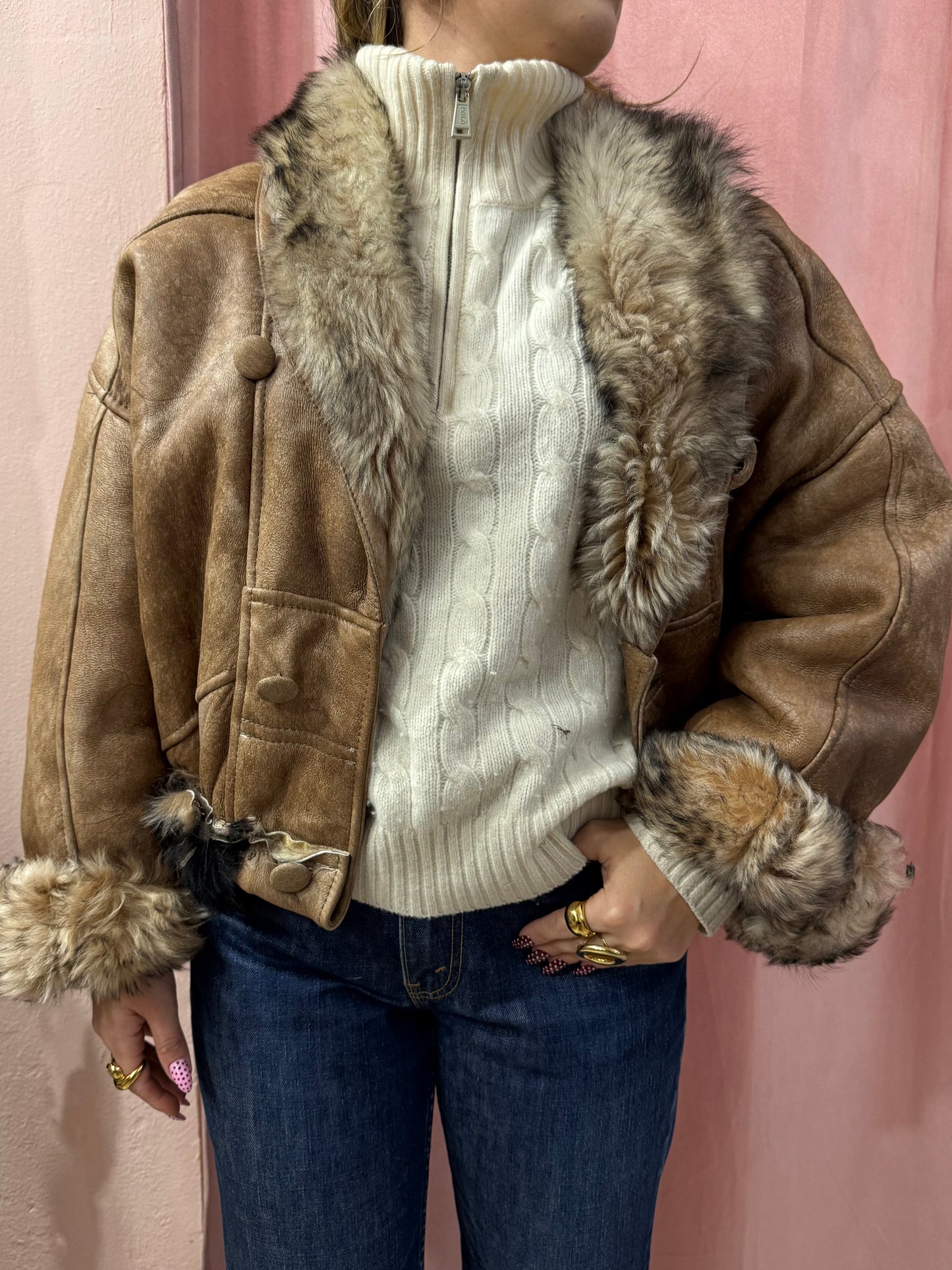 Montone crop effetto invecchiato