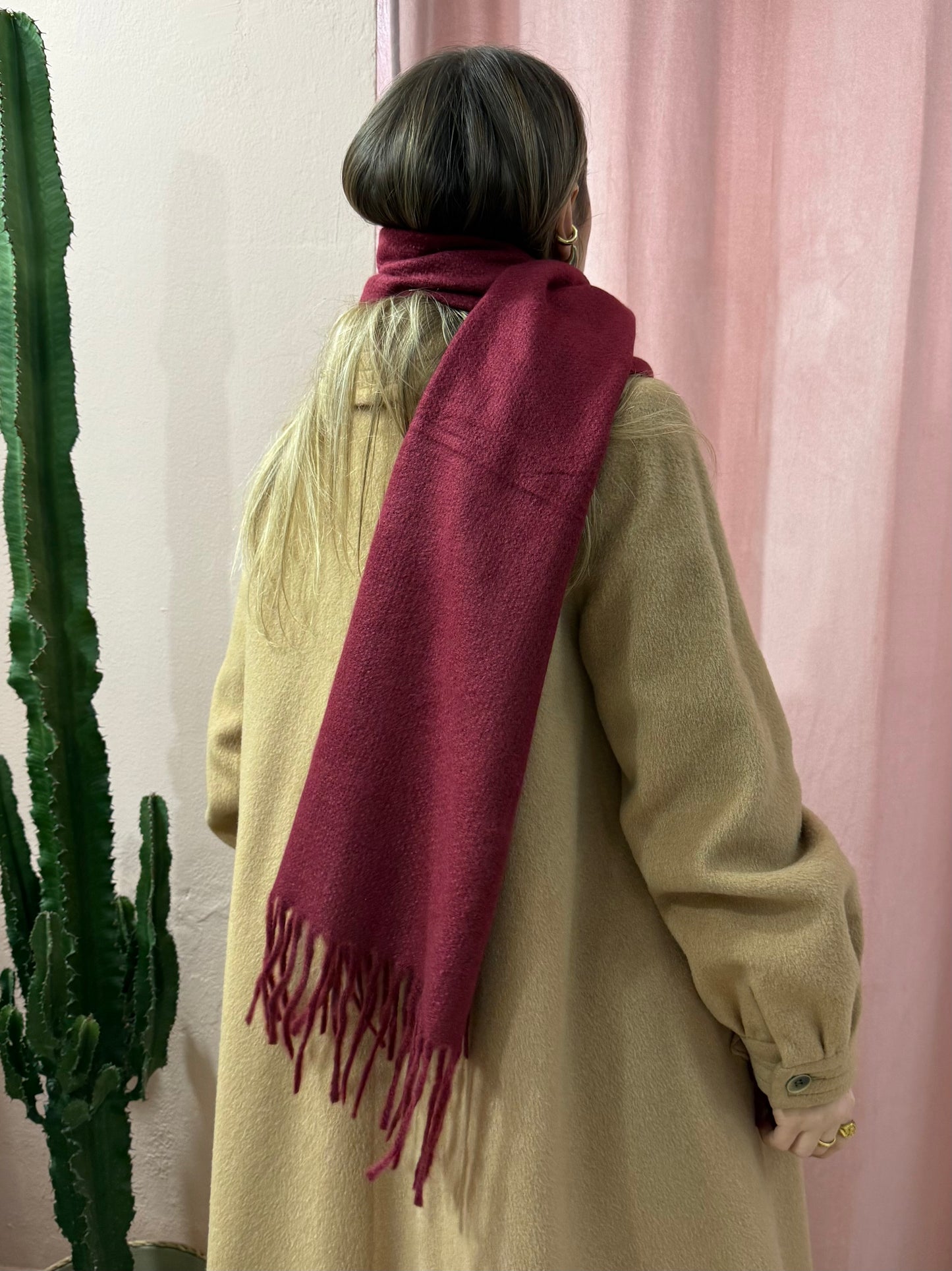 Sciarpa lana e cashmere texture - più colori