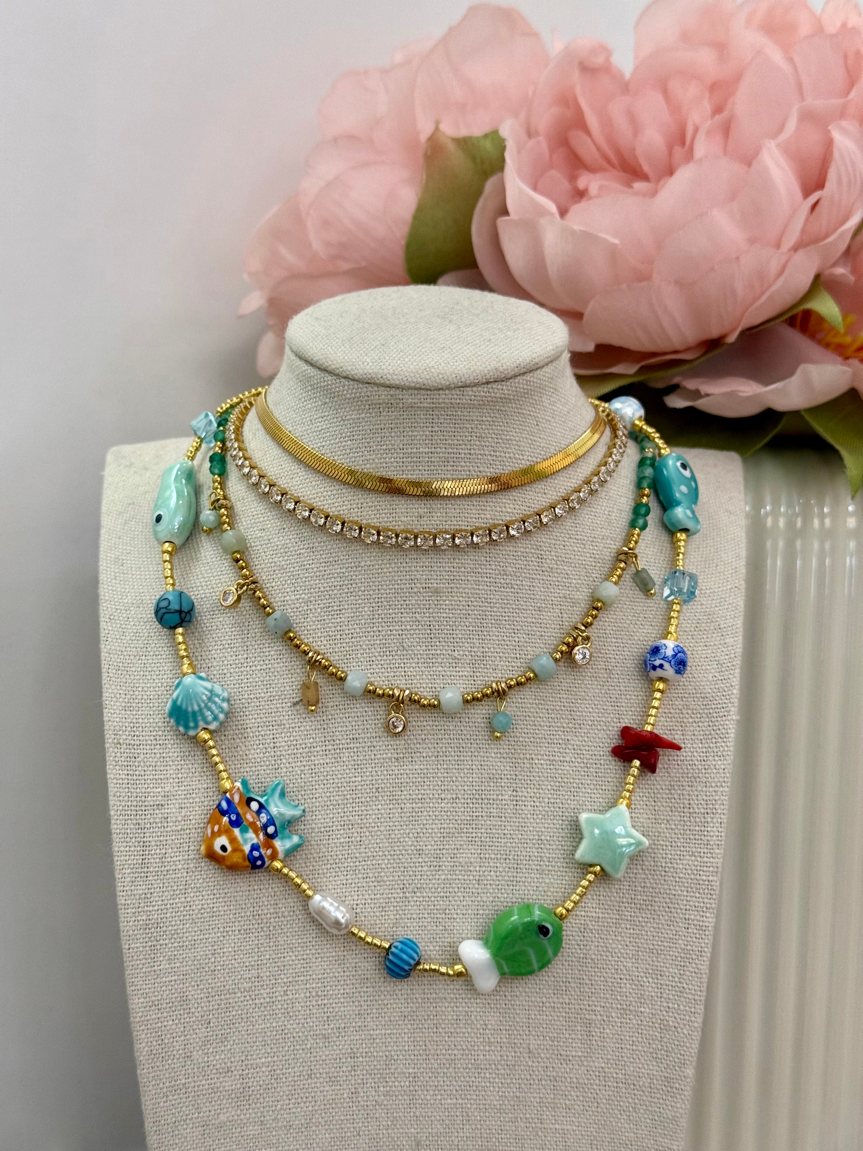 Collana girocollo mediterraneo