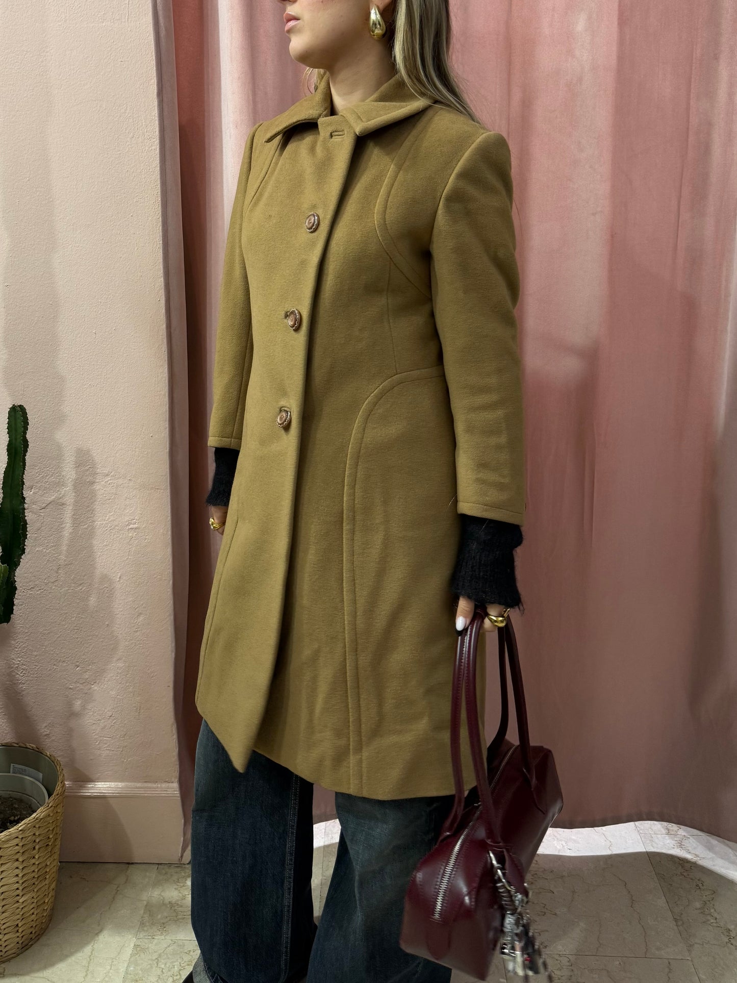 Cappotto cammello in lana