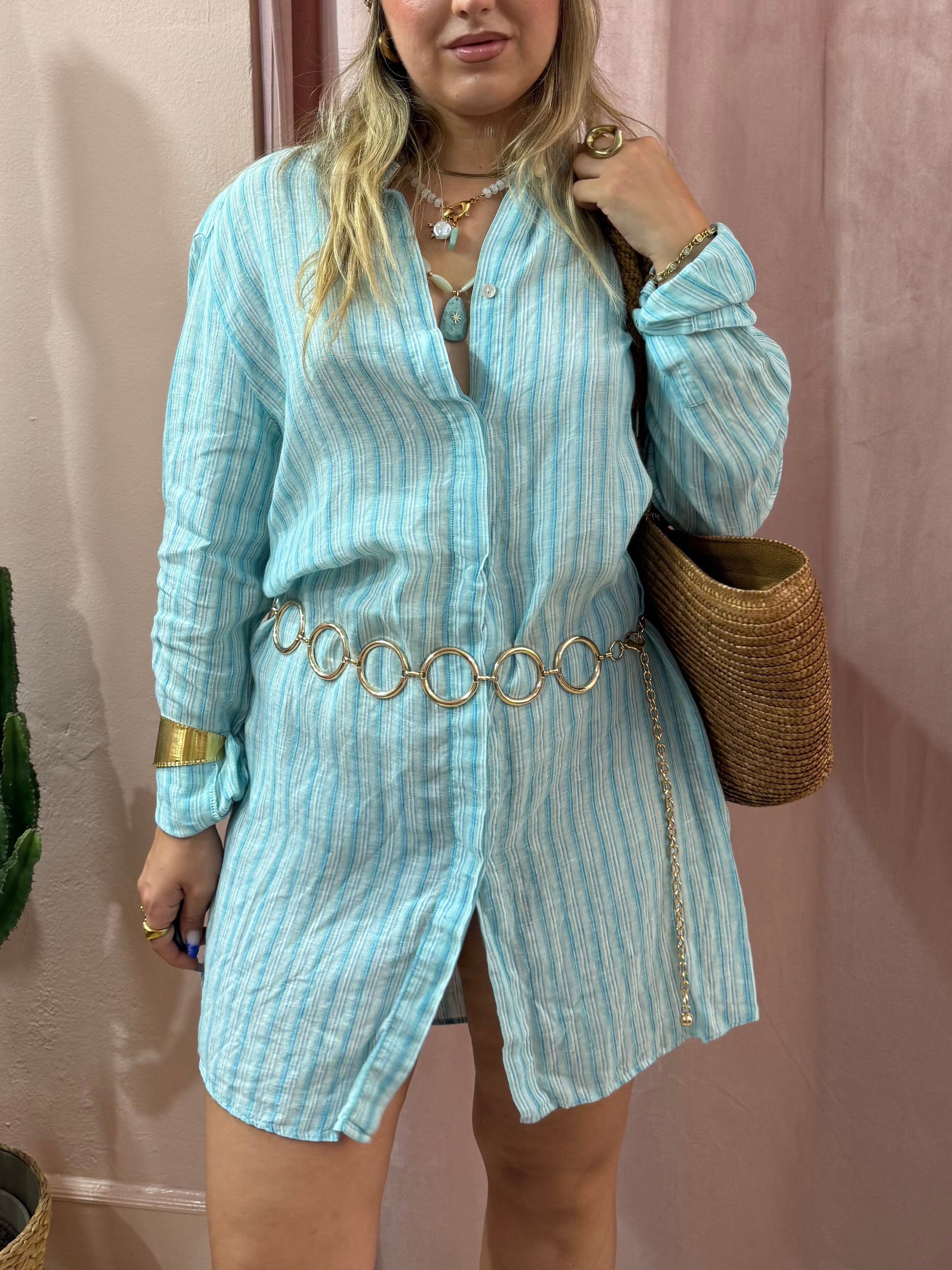 Maxi camicione Max Mara in lino