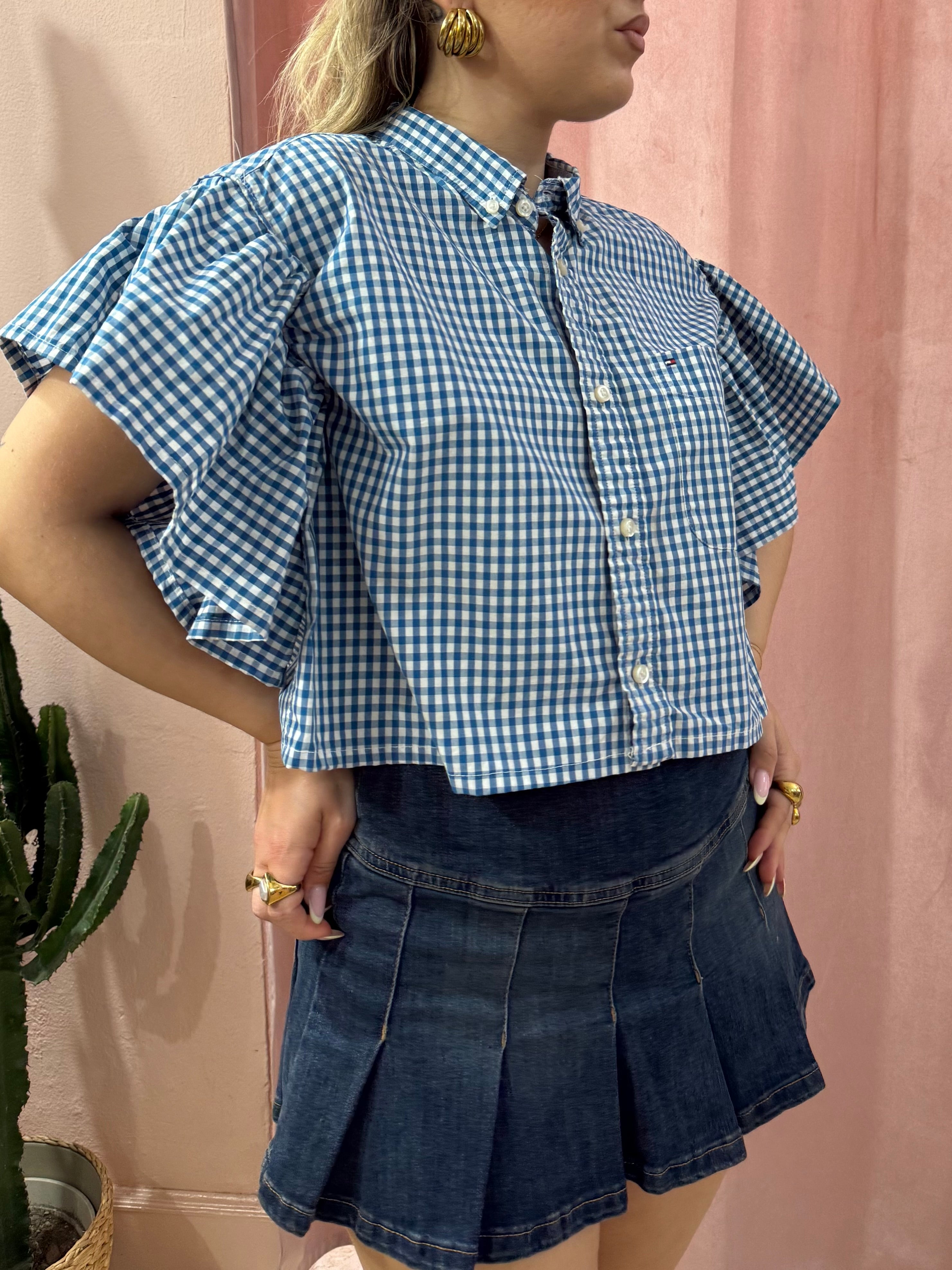 Camicia Tommy hilfiger upcycling vichy