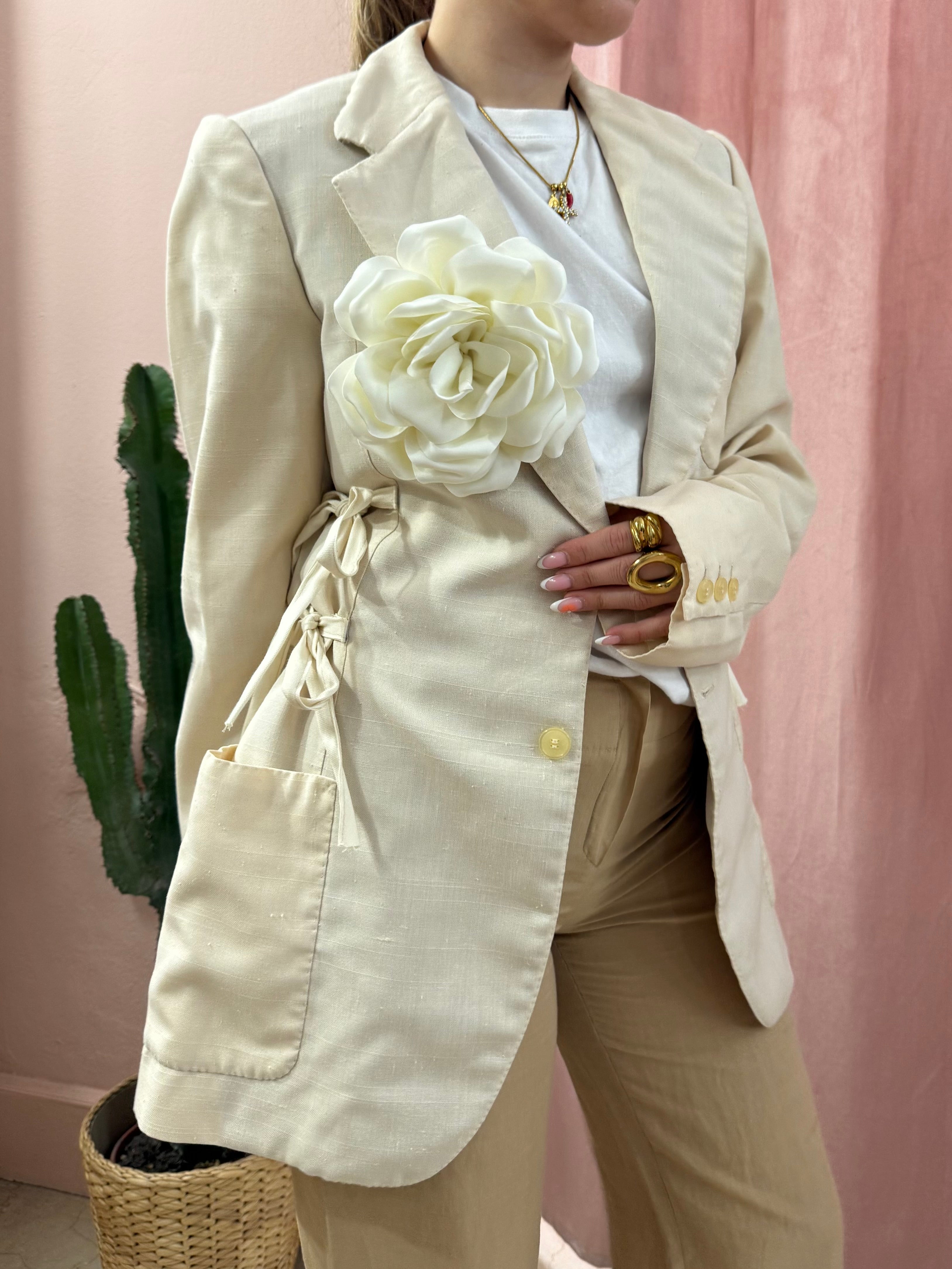 Blazer upcycling fiocchi crema