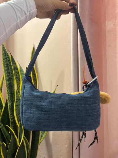 Borsa Levis upcycling denim scuro