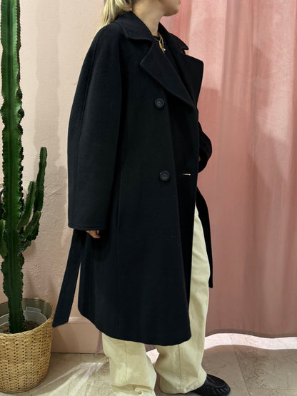 cappotto Max Mara nero lana e cashmere