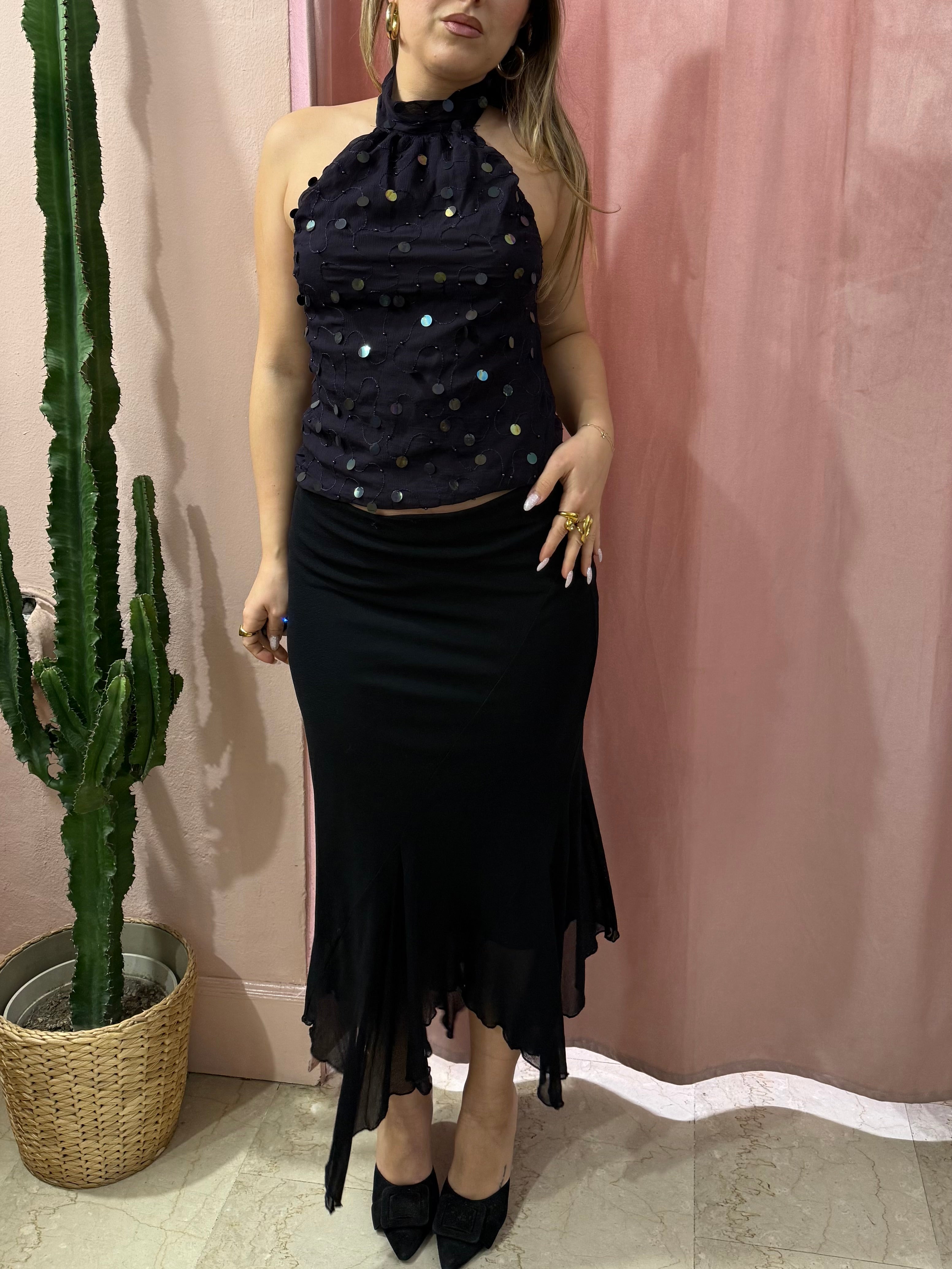 Gonna 00s asimmetrica nera