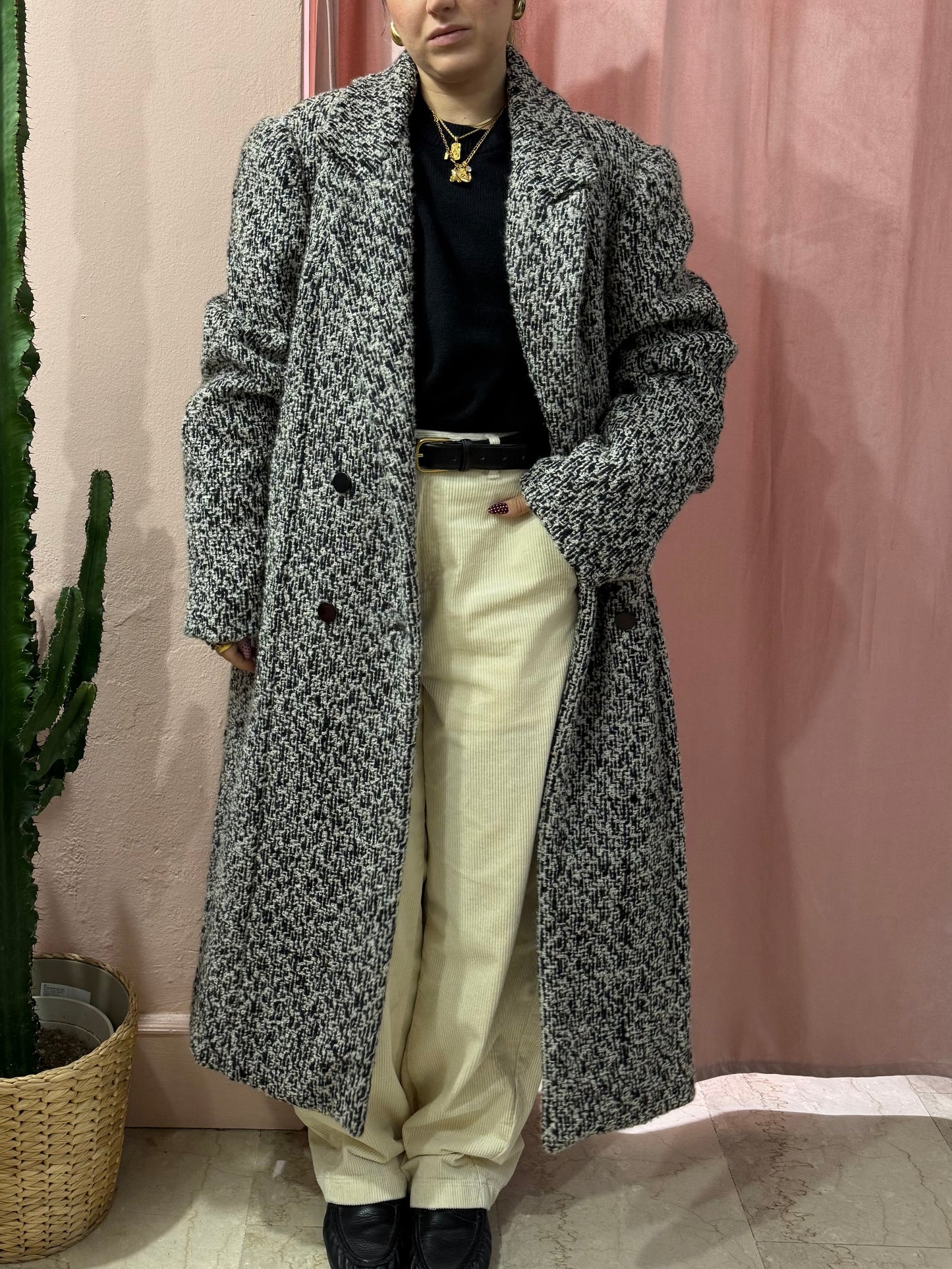Maxi cappotto vintage doppiopetto