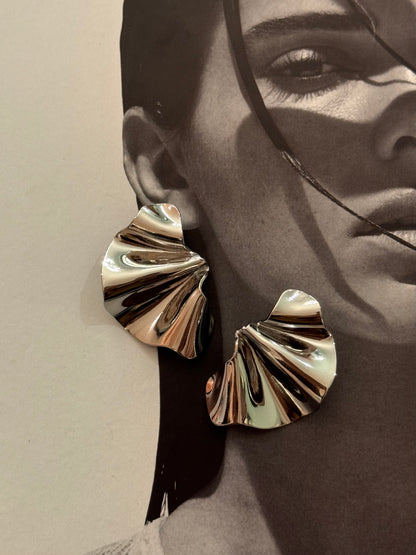 Orecchini “specchio” gold/ silver