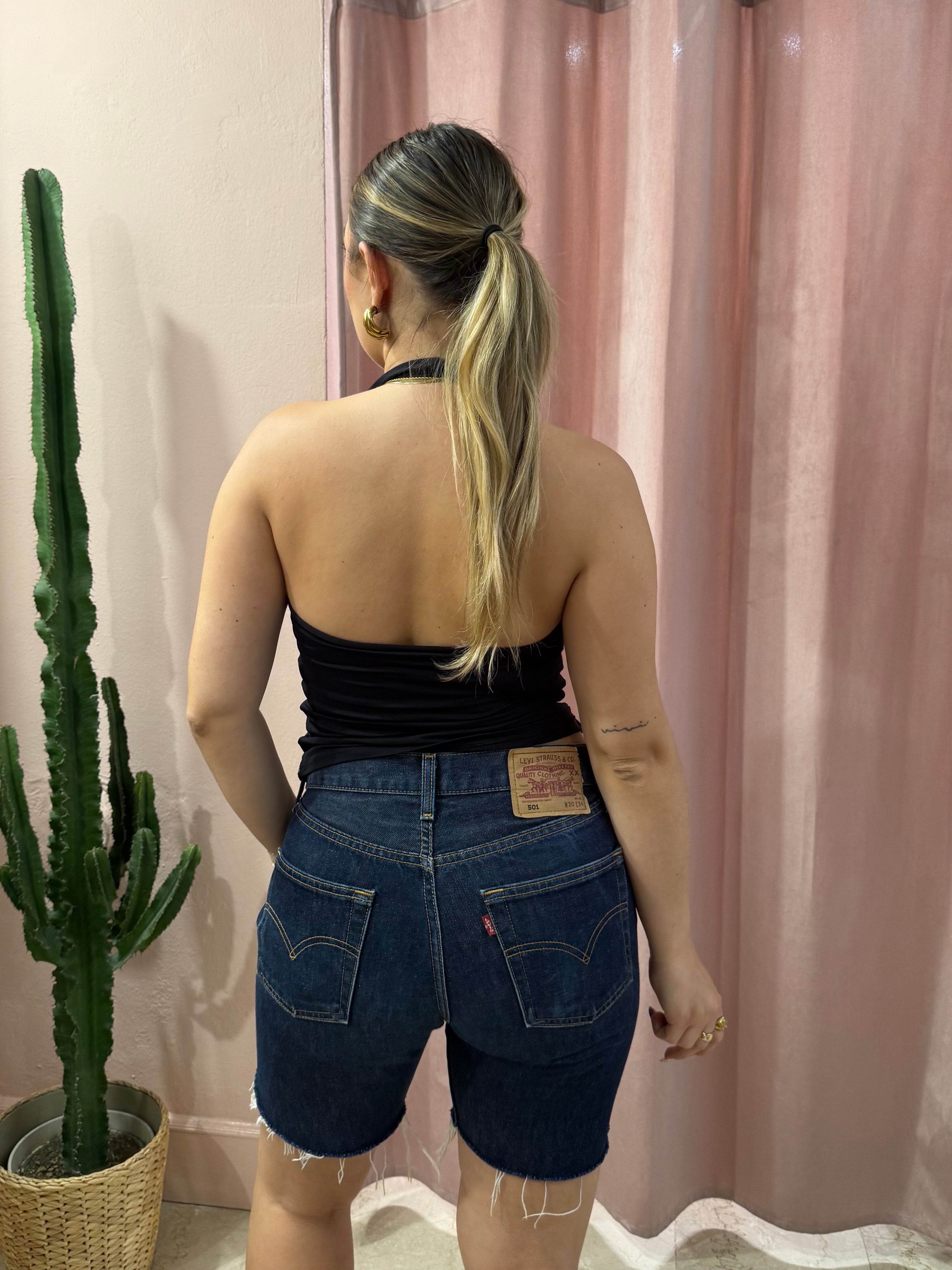 Bermuda Levis vintage denim scuro