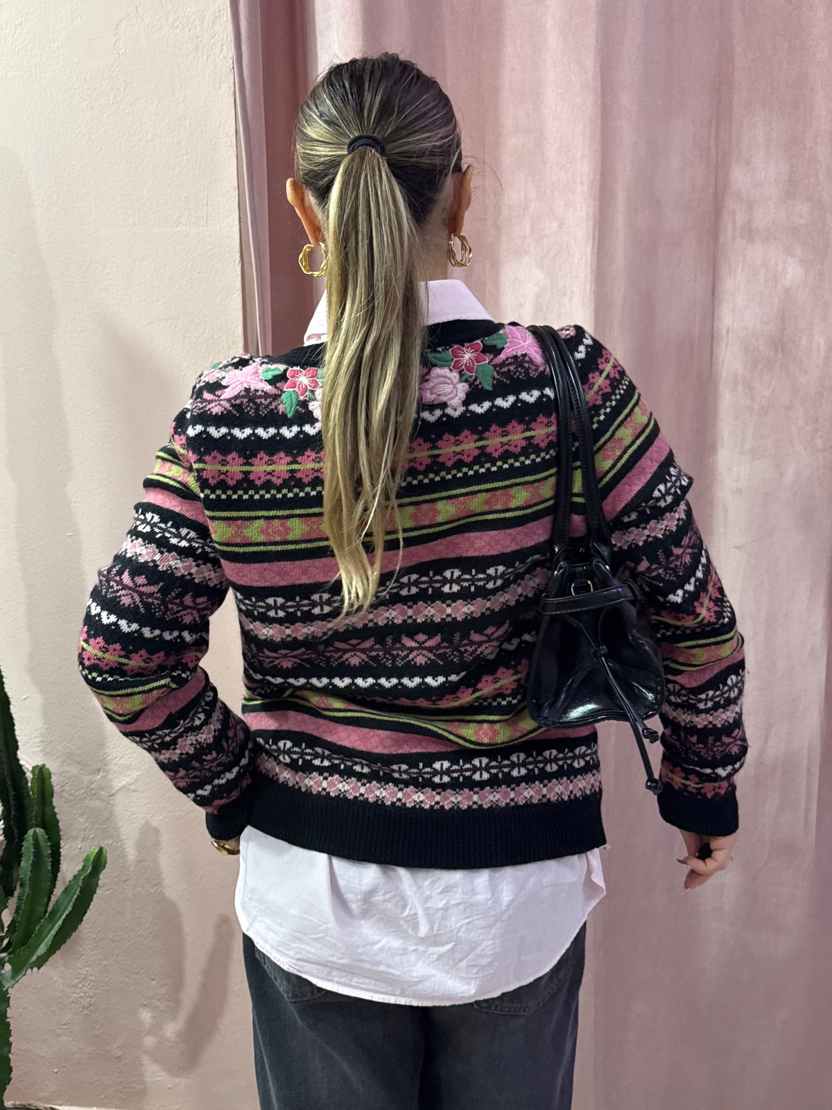 Maglione Max Mara weekend in fantasia lana e cashmere