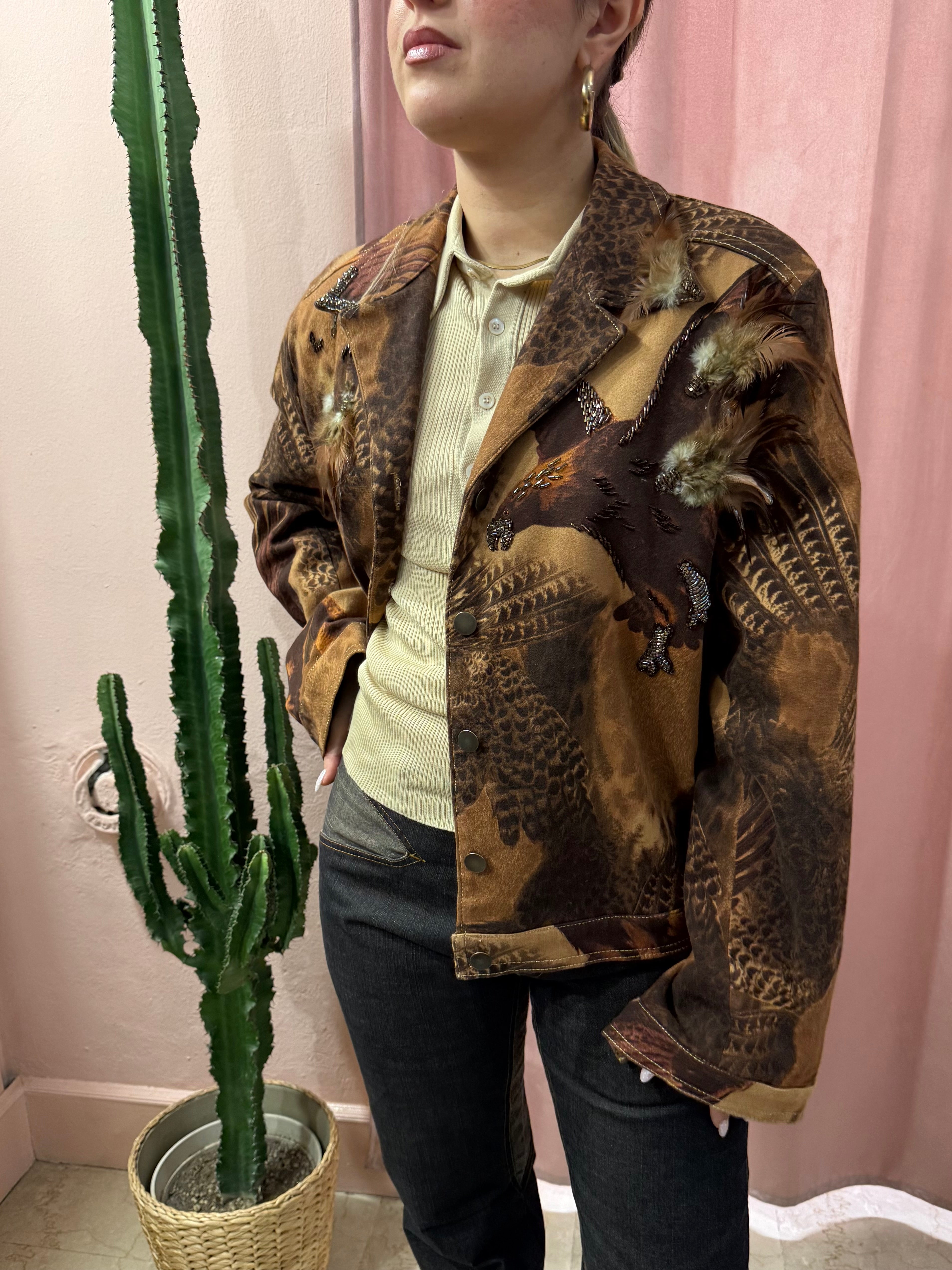 Giacca vintage ricamata