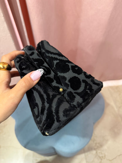 Borsa bauletto vintage in velluto