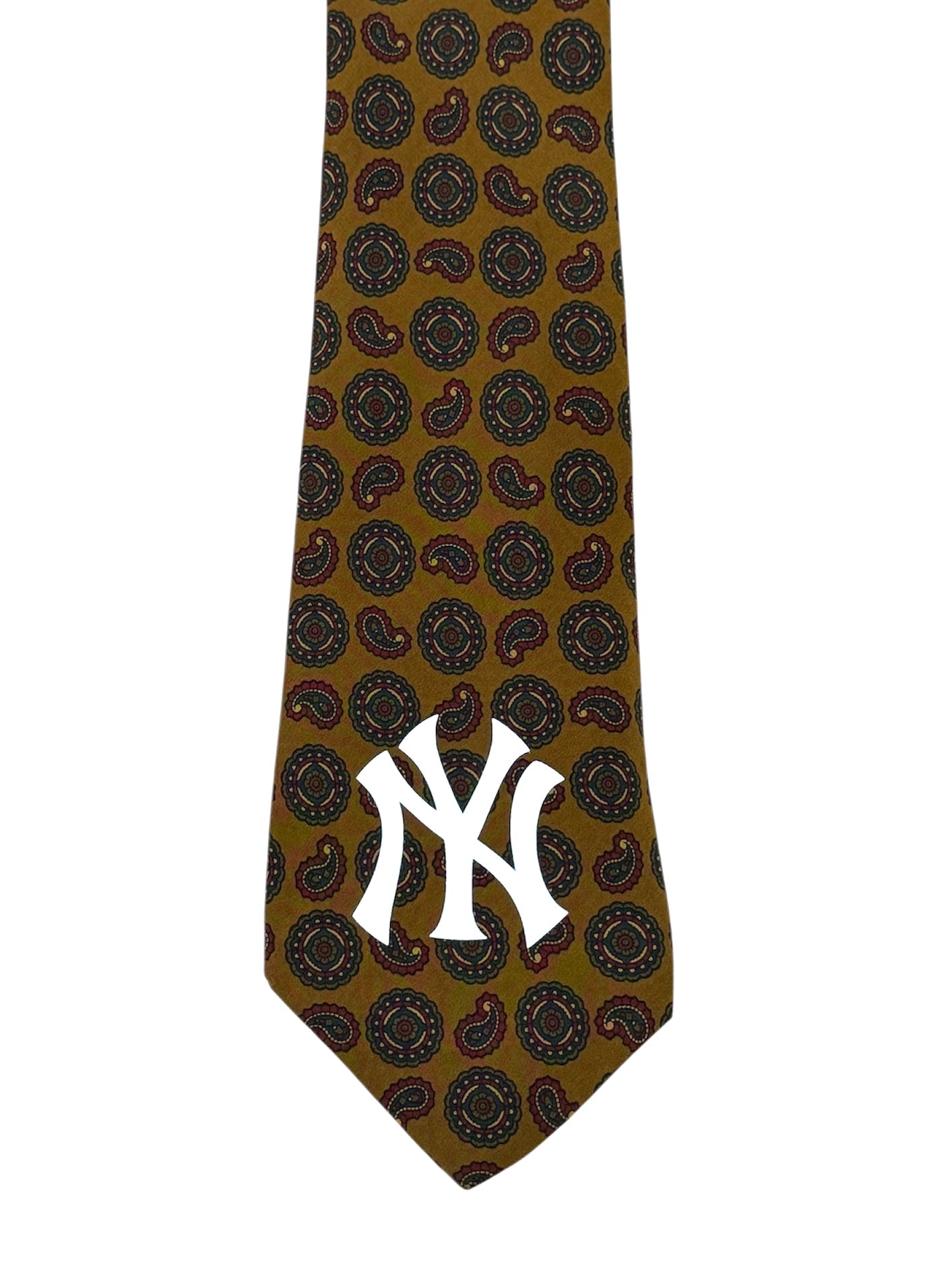 Cravatta New Yankees ocra in fantasia