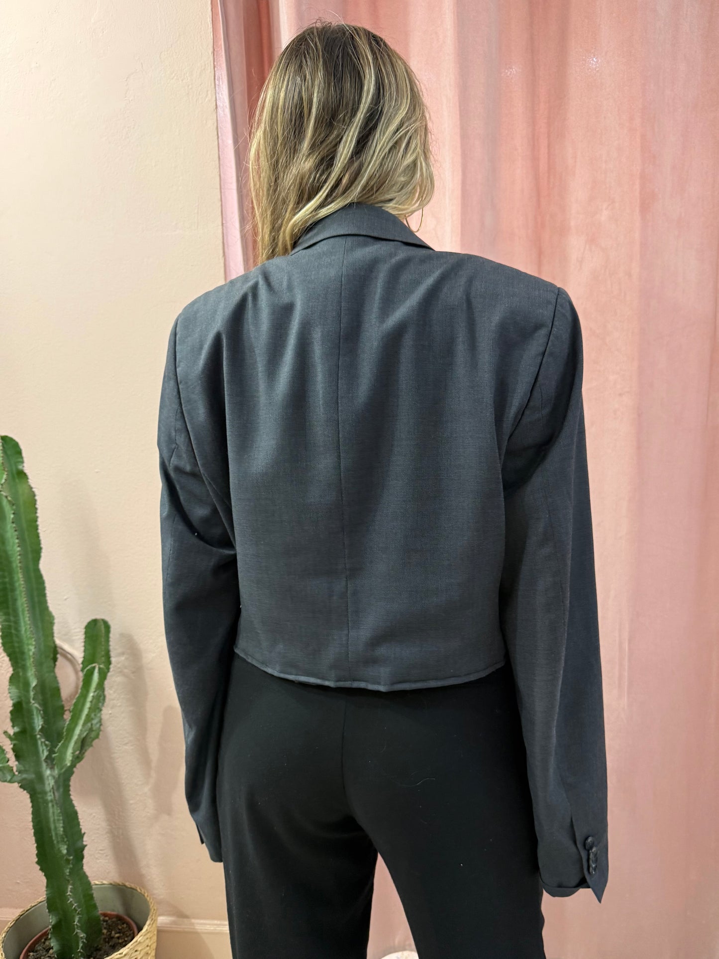 Blazer crop antracite