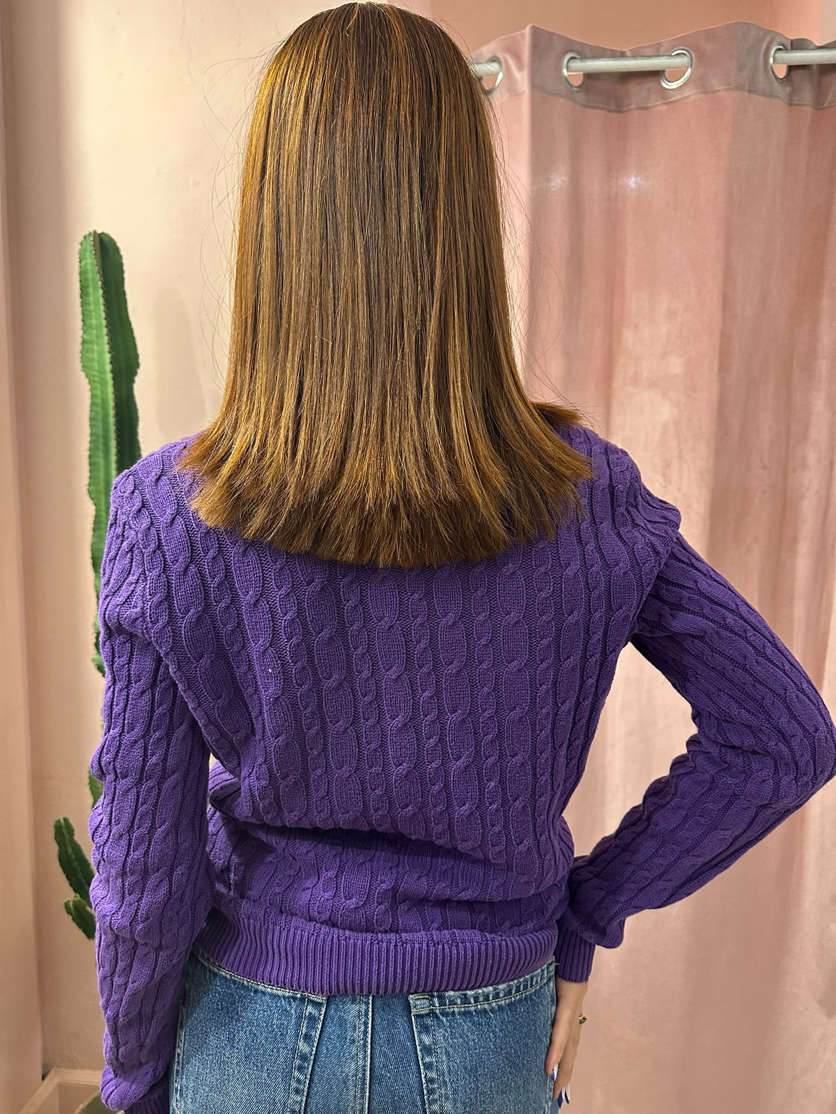 Cardigan Ralph Lauren viola