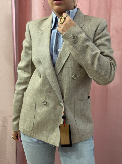 Blazer sartoriale new old stock lana misto seta