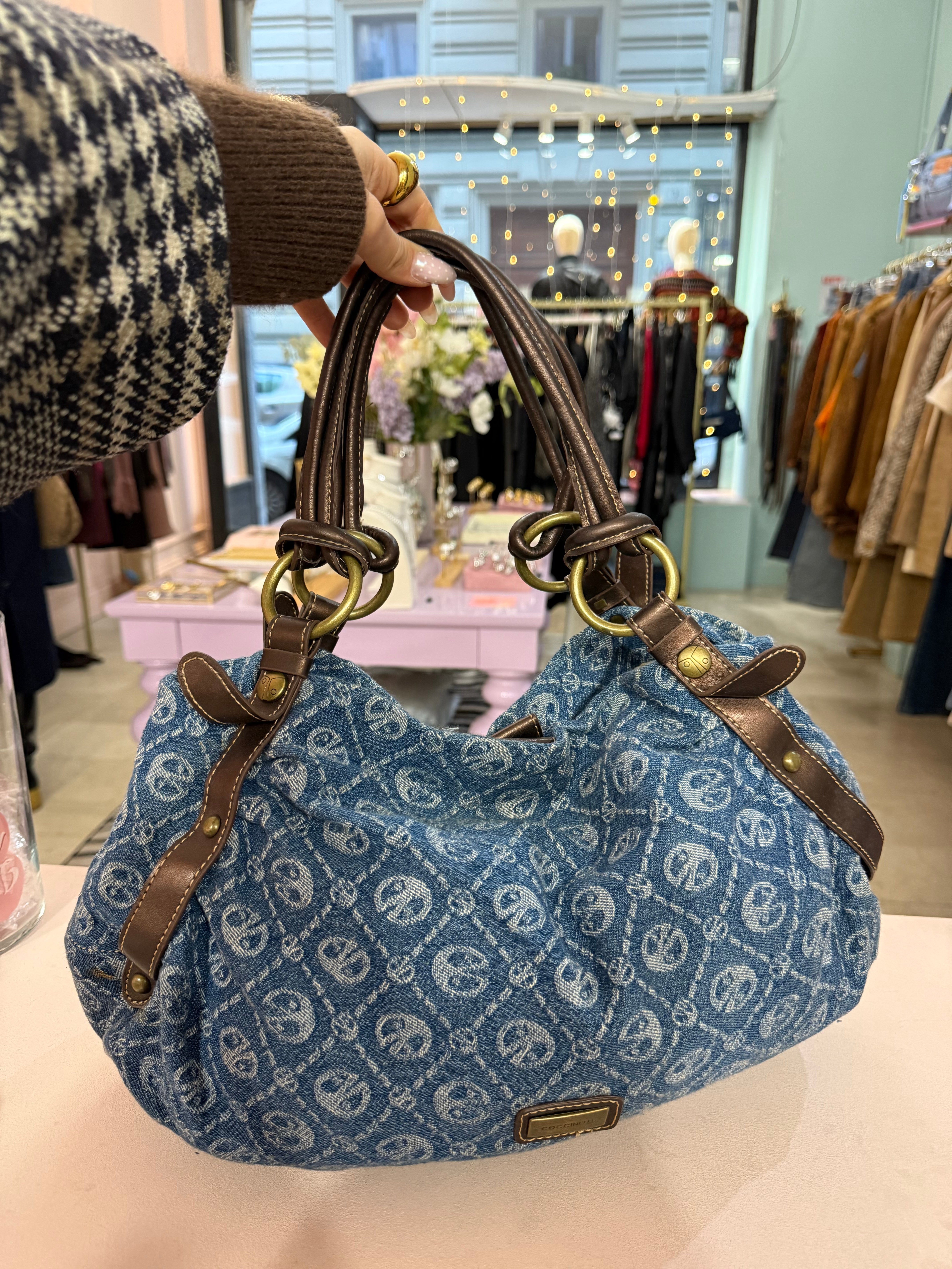 Borsa Coccinelle in denim anni 2000
