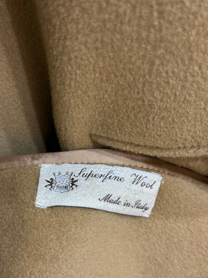 Cappotto cammello in pura lana