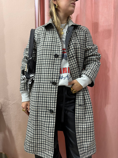 Trench reversibile a quadretti