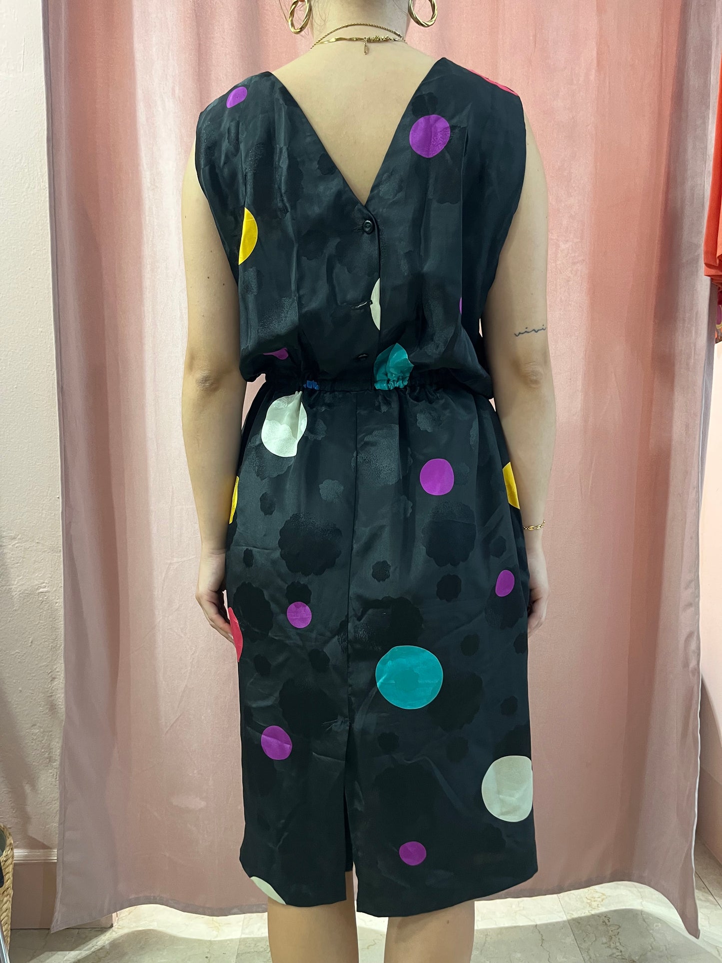 Vestito vintage pois colorati